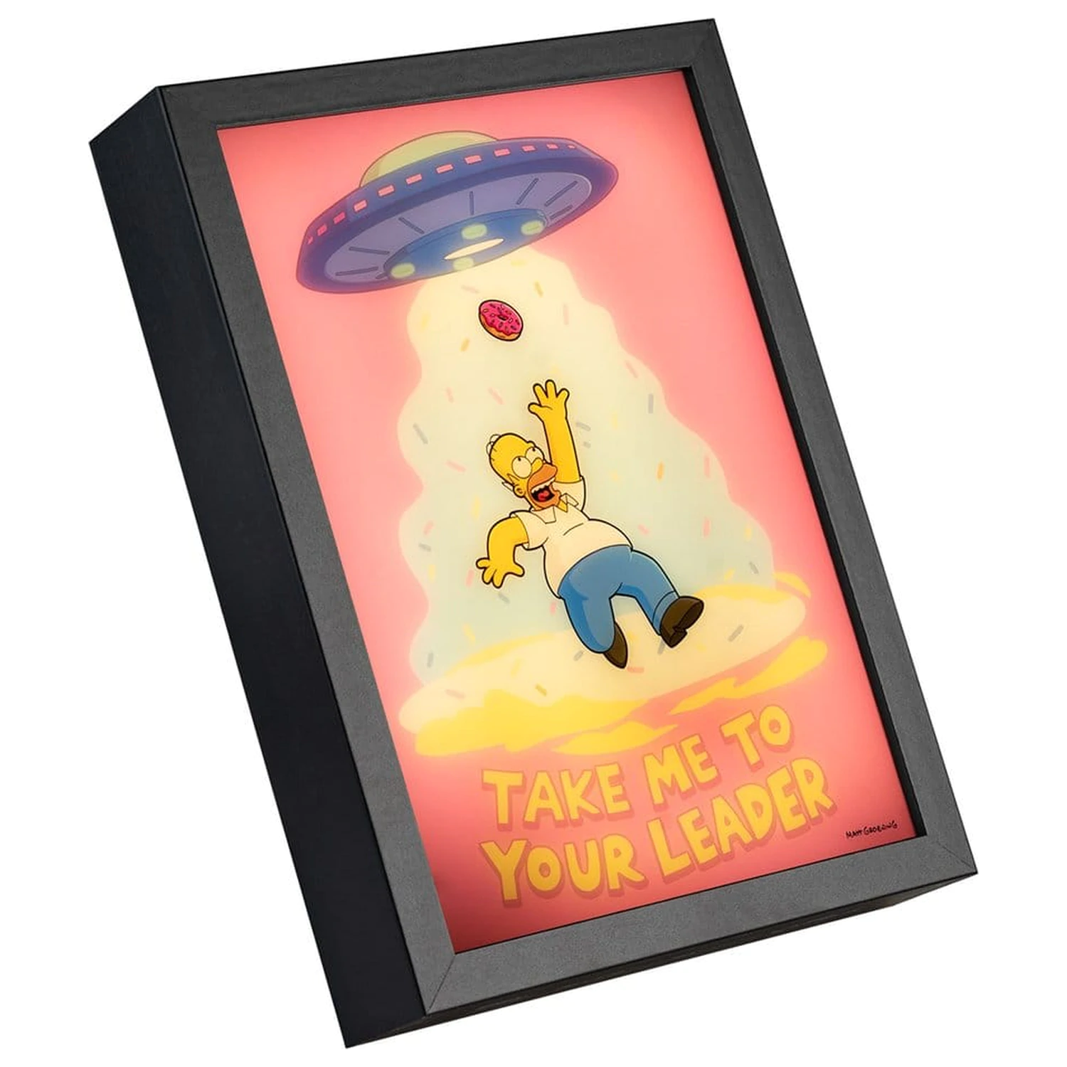 The Simpsons Gerahmtes LED Poster 20 x 28 cm Produktfoto