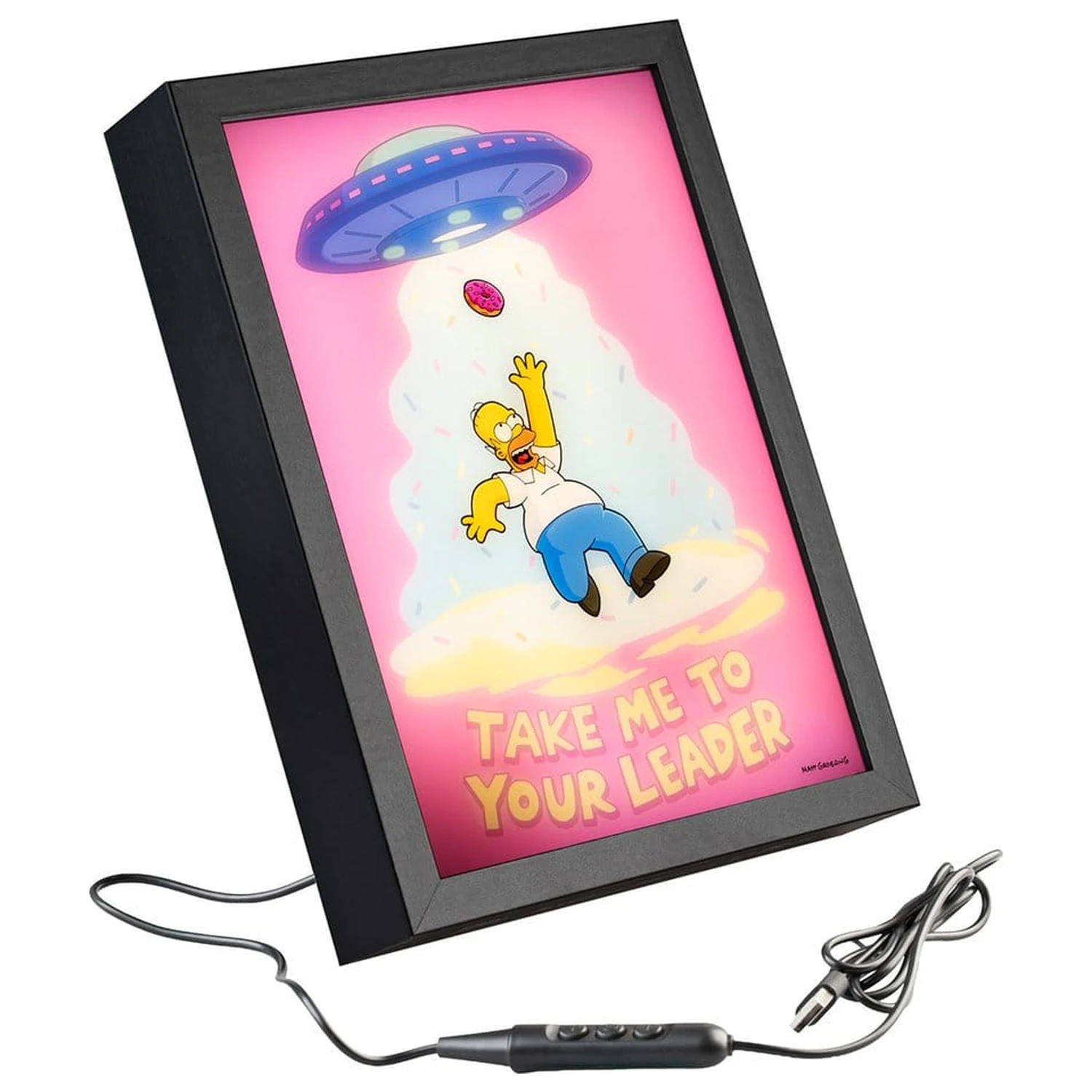 The Simpsons Gerahmtes LED Poster 20 x 28 cm Produktfoto