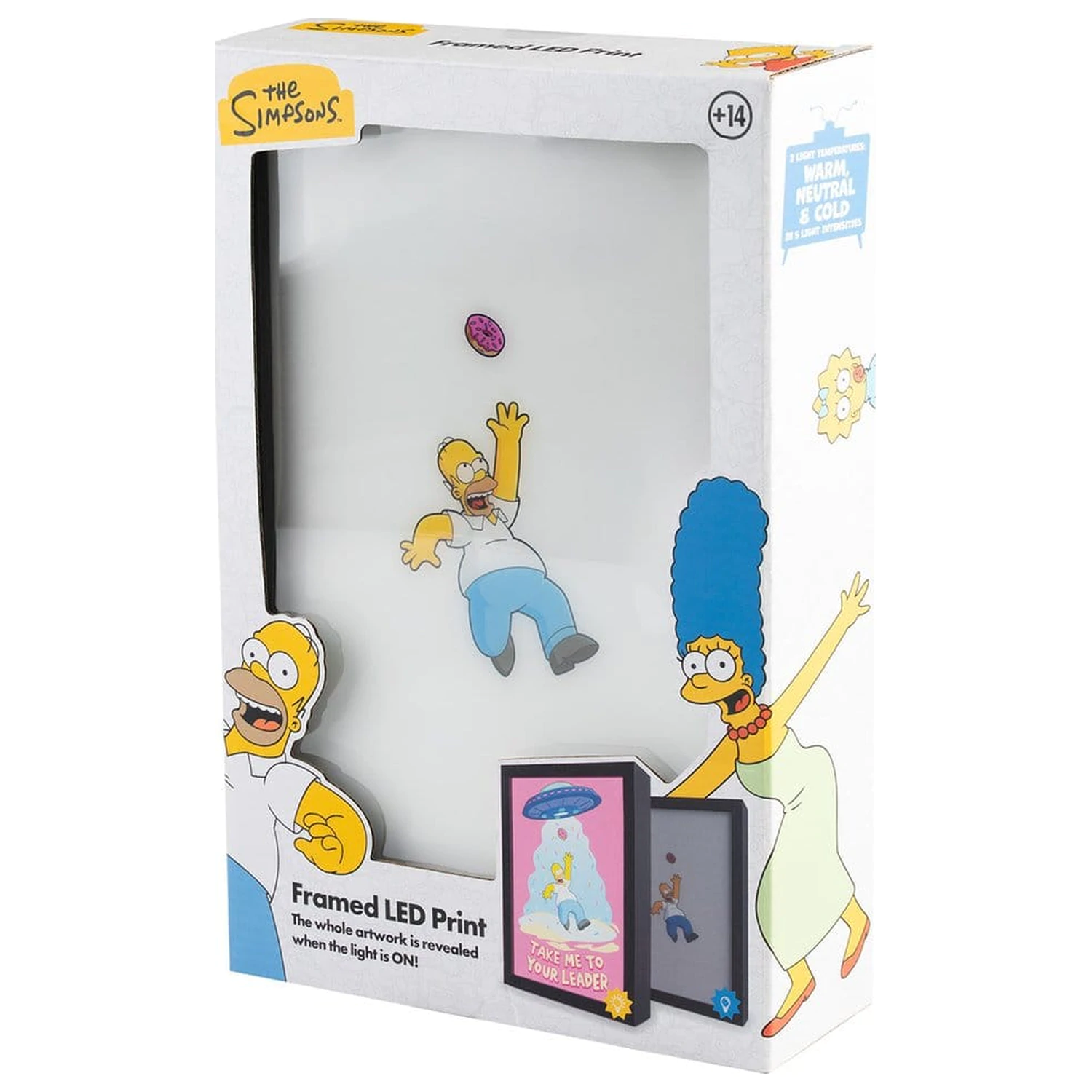 The Simpsons Gerahmtes LED Poster 20 x 28 cm Produktfoto