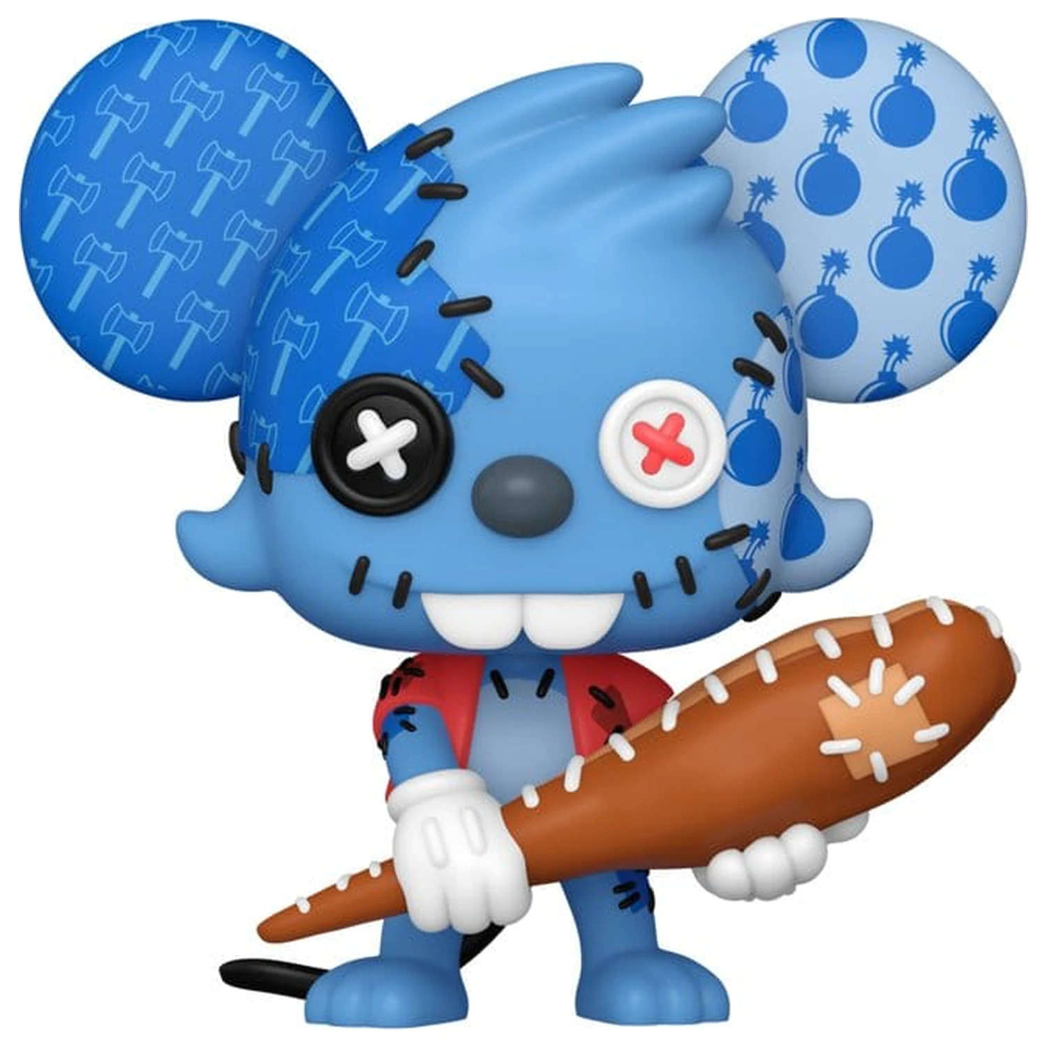 The Simpsons Funko POP! Animation Vinyl Figur Itchy Patchwork 9 cm Produktfoto