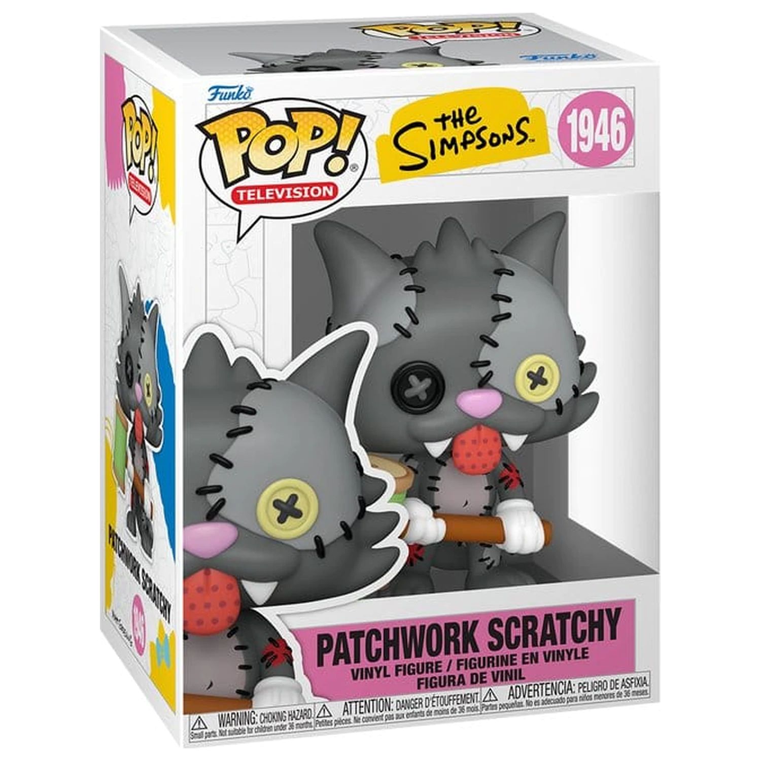 The Simpsons Funko POP! Animation Vinyl Figur Scratchy Patchwork 9 cm Produktfoto