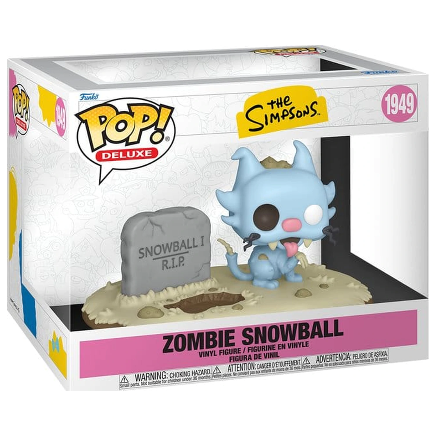 The Simpsons Funko POP! Deluxe Vinyl Figur Zombie Snowball Produktfoto