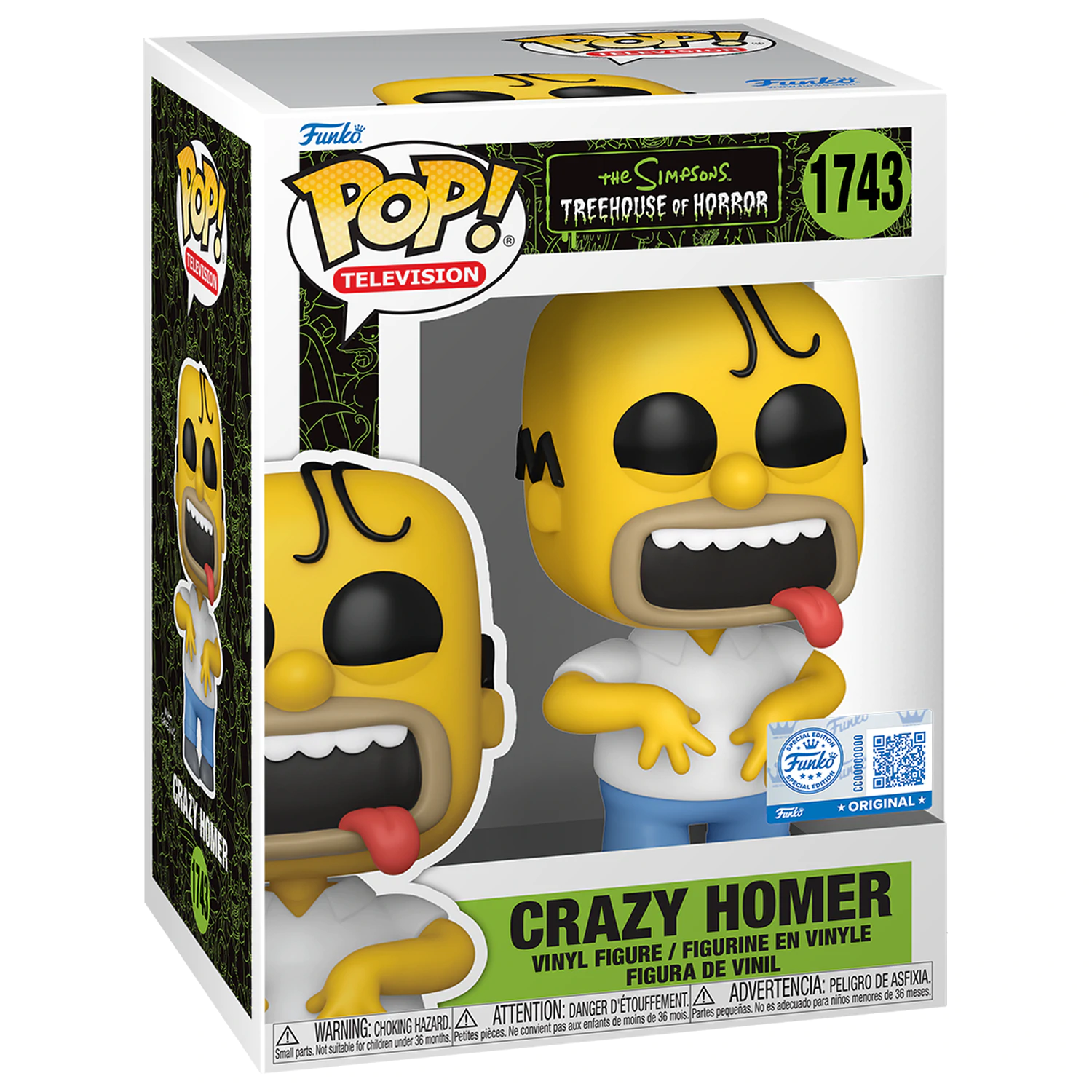 The Simpsons Funko POP! Figur Homer Simpson (Treehouse of Horror) Exclusive Edition 9 cm Produktfoto