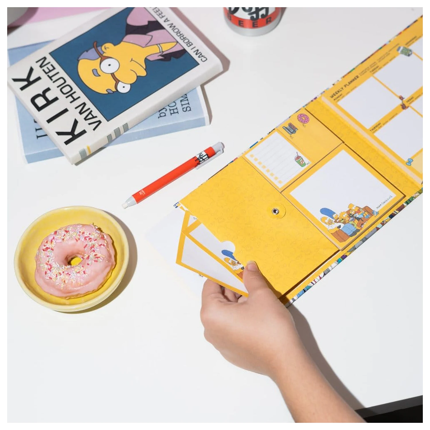The Simpsons Wochenplaner mit Haftnotizen 19 x 17 cm Produktfoto