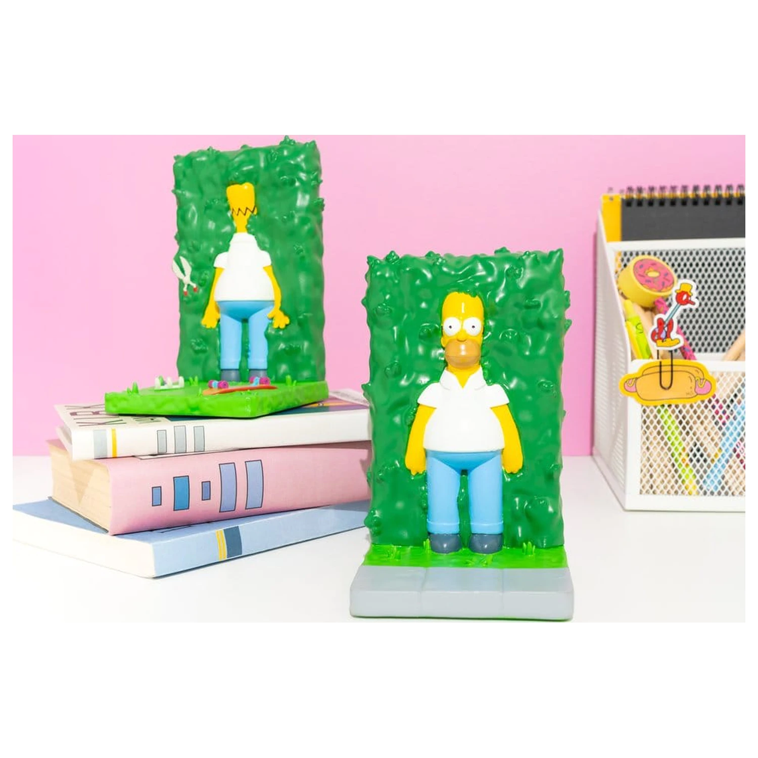 The Simpsons Buchstützen Homer Bush 17 cm Produktfoto