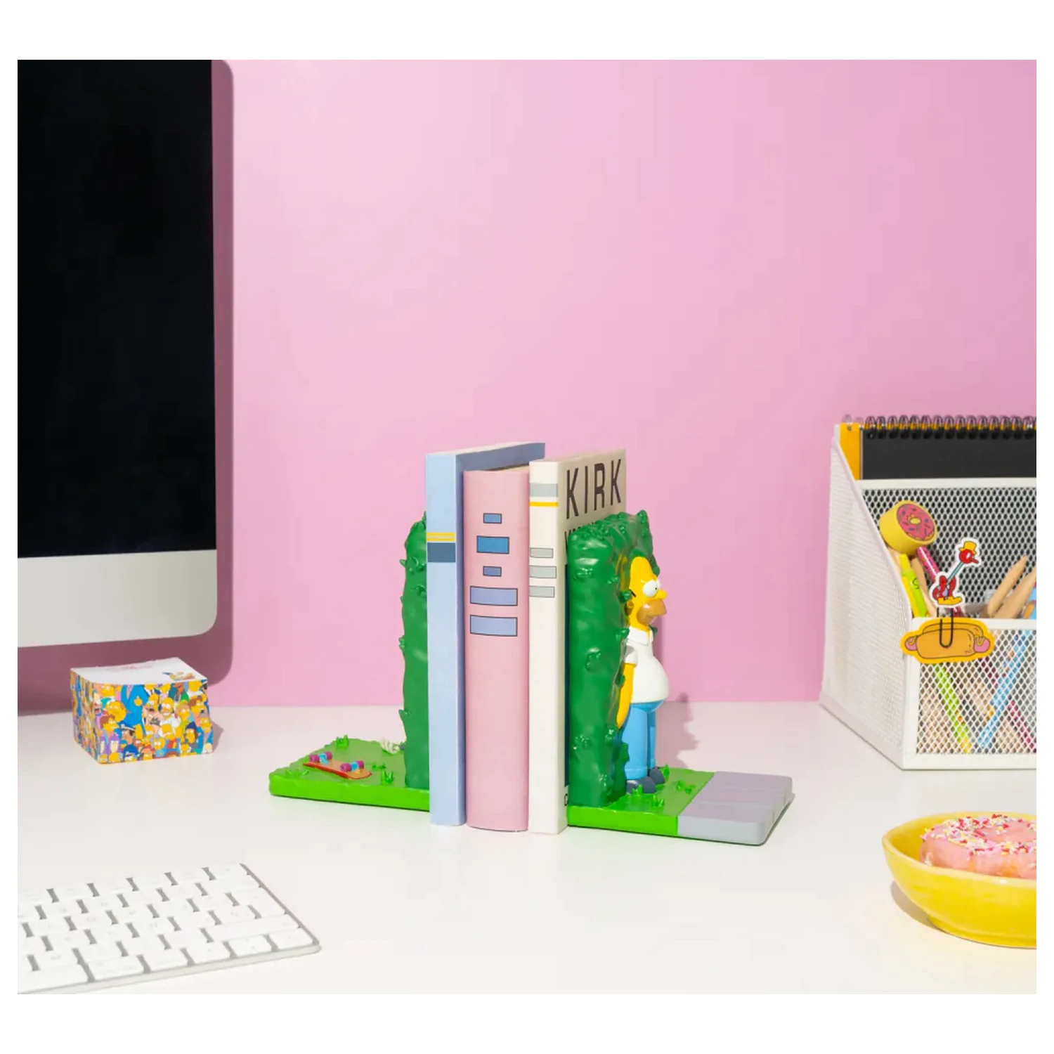 The Simpsons Buchstützen Homer Bush 17 cm Produktfoto