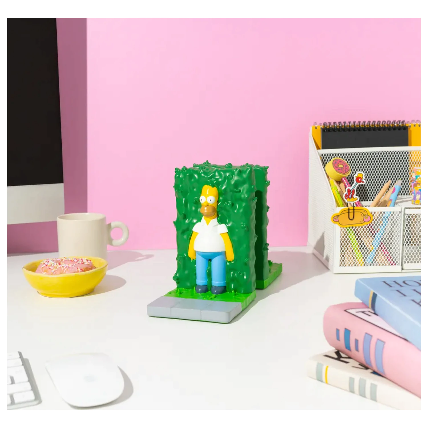 The Simpsons Buchstützen Homer Bush 17 cm Produktfoto