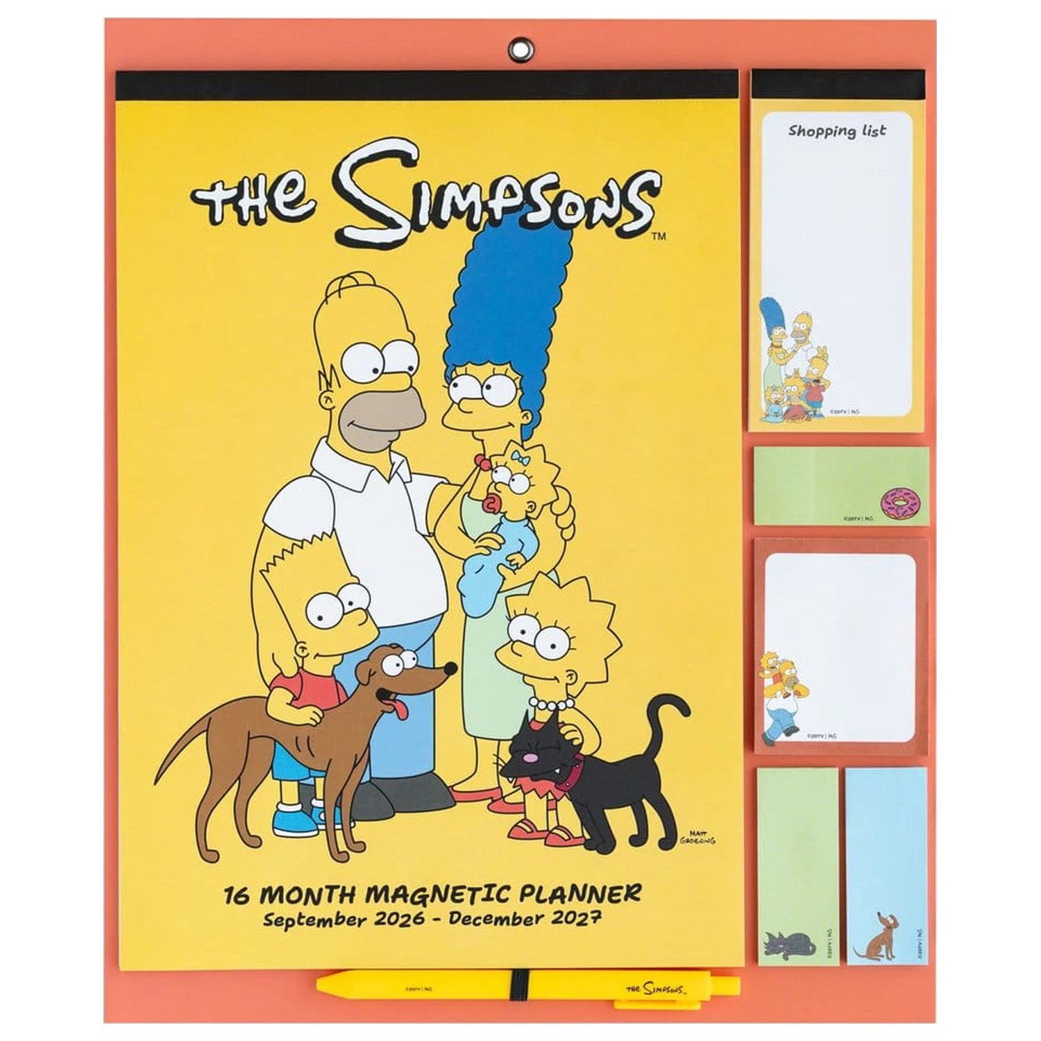 The Simpsons Magnetplaner 2026/27 30 x 35 cm Produktfoto