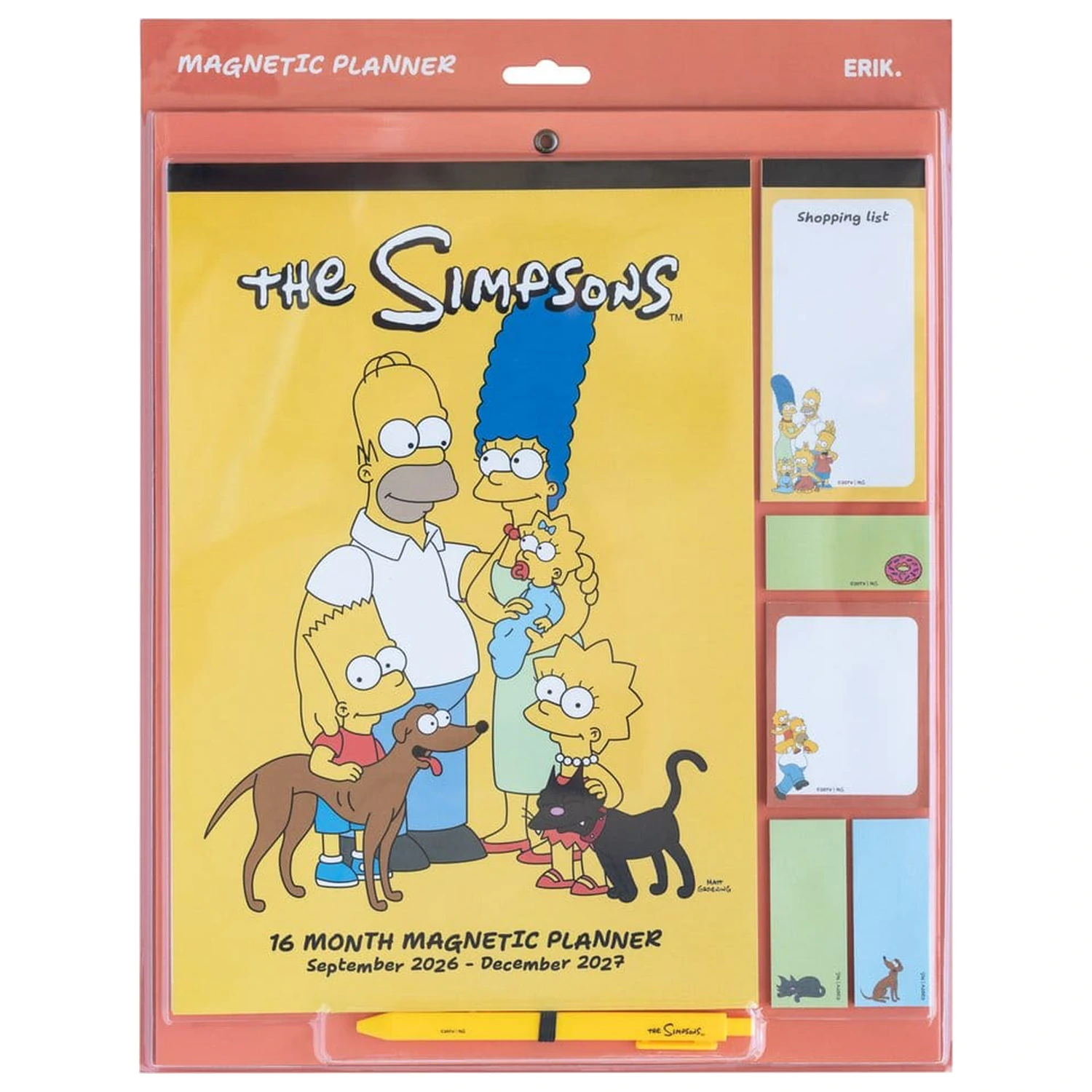 The Simpsons Magnetplaner 2026/27 30 x 35 cm Produktfoto