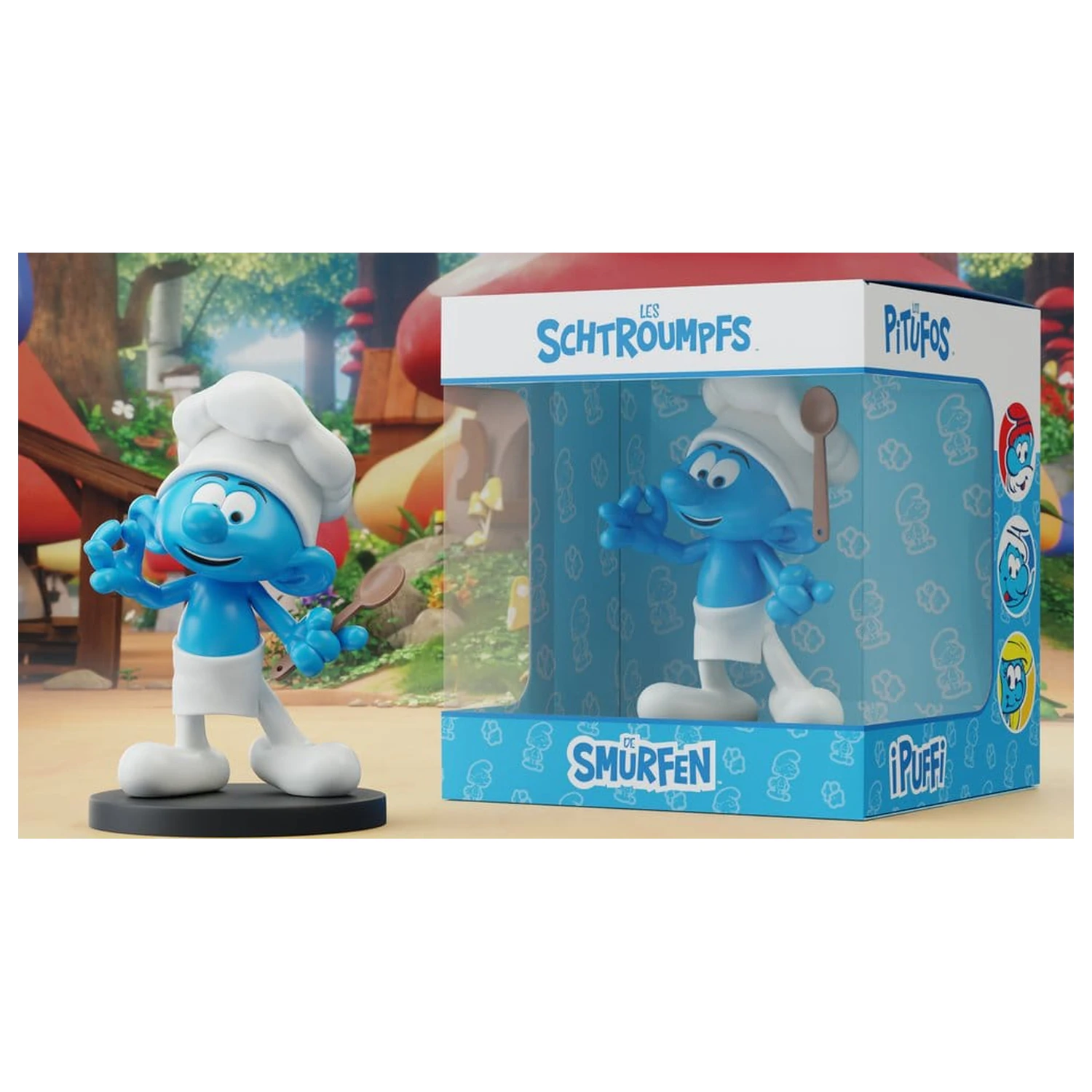 The Smurfs Statue Chef Smurf 12 cm Produktfoto