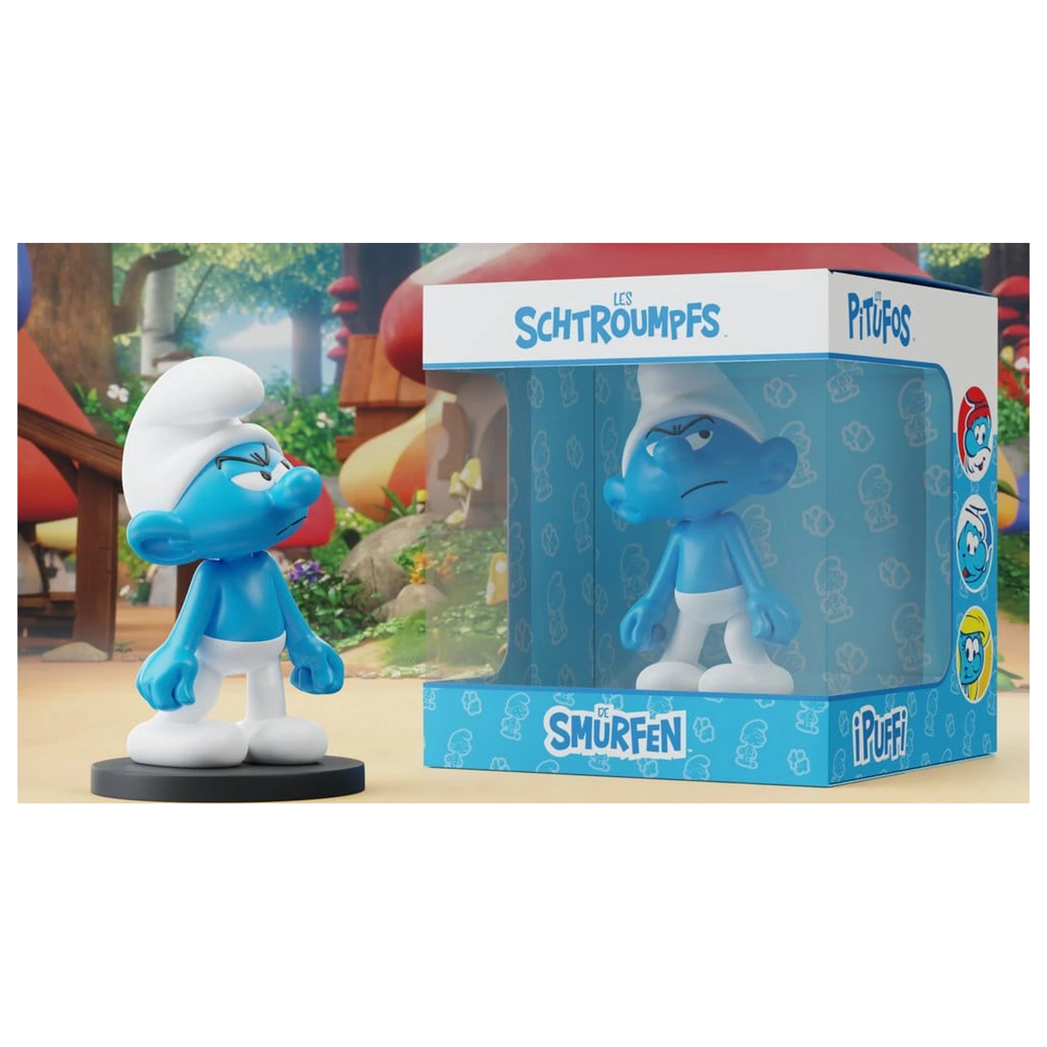 The Smurfs Statue Grouchy Smurf 11 cm Produktfoto