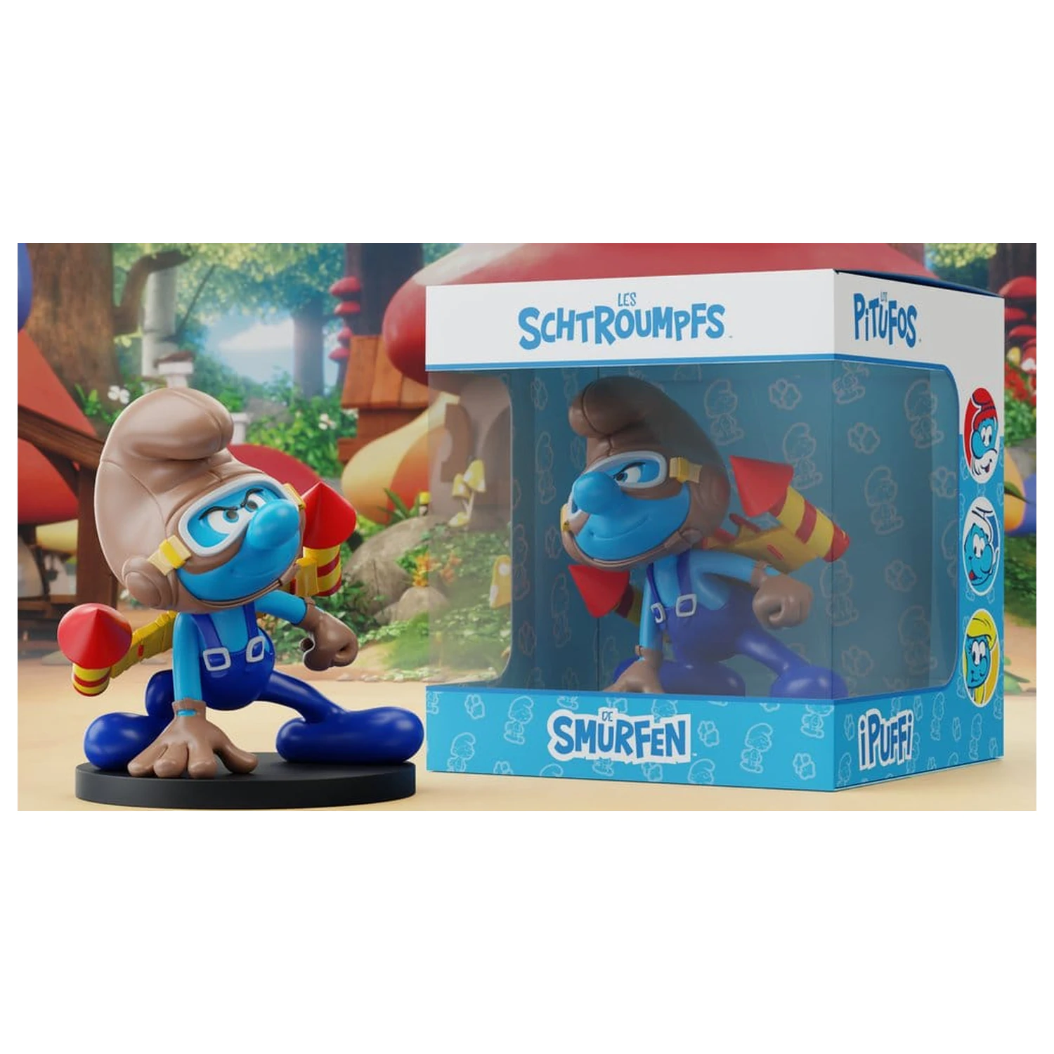 The Smurfs Statue Jetpack Smurf 10 cm Produktfoto