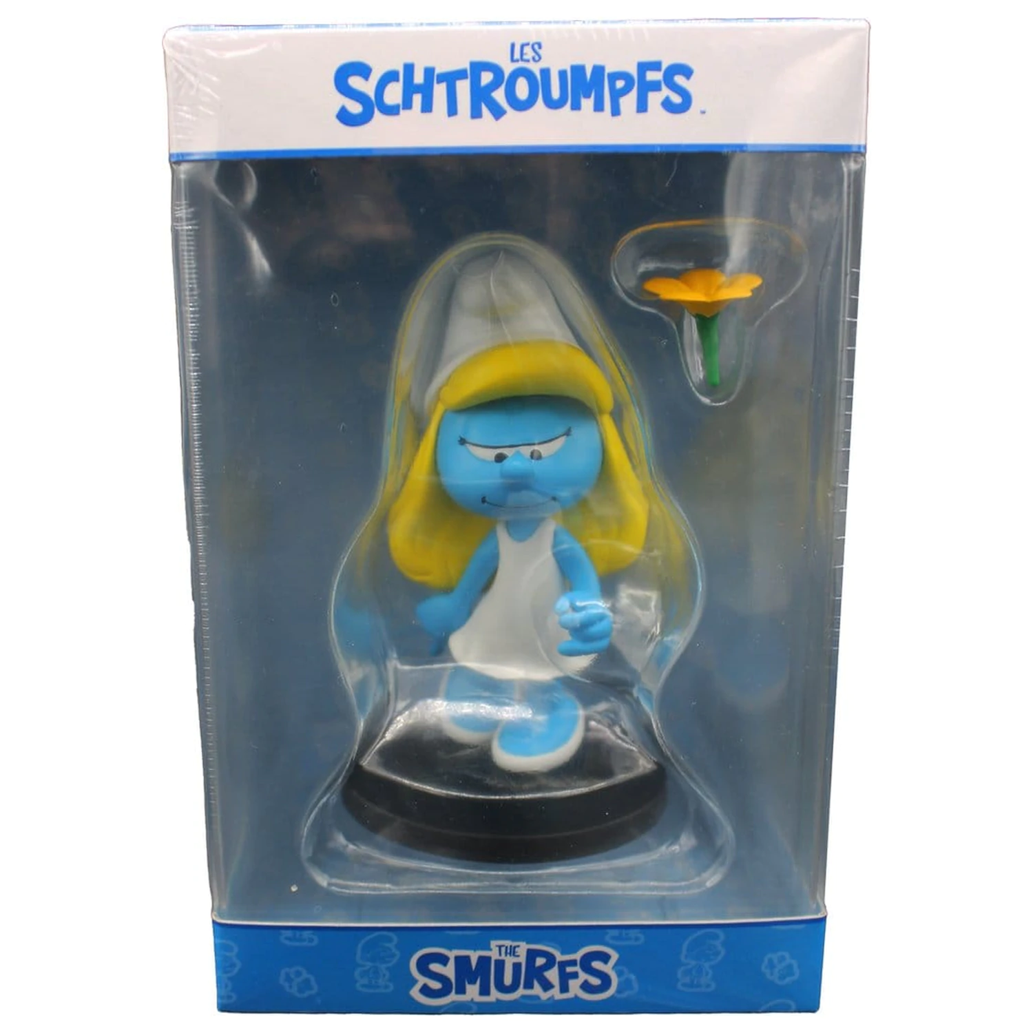 The Smurfs Statue Schlumpfine mit Blume 12 cm Produktfoto