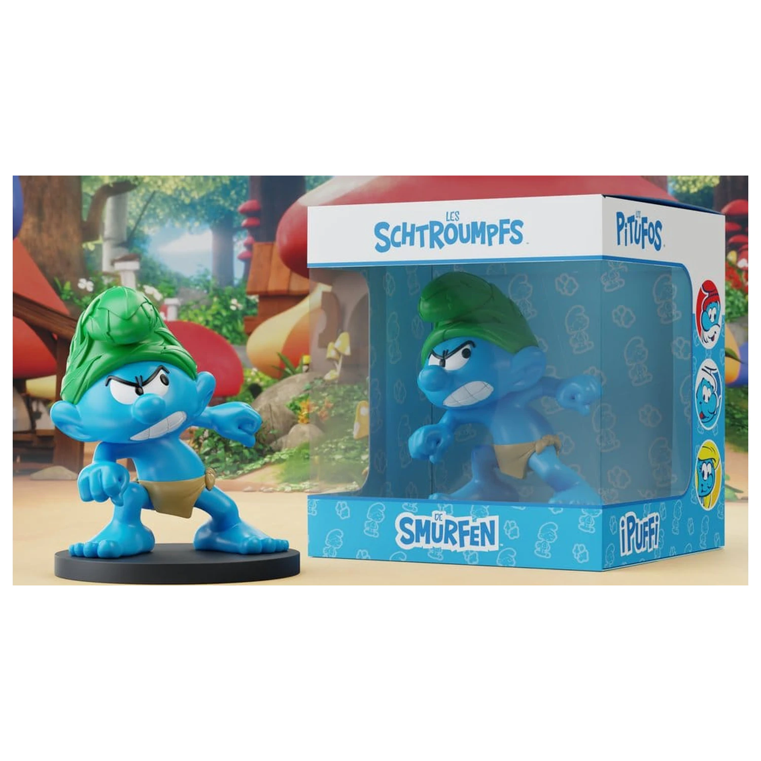 The Smurfs Statue Wild Smurf 10 cm Produktfoto