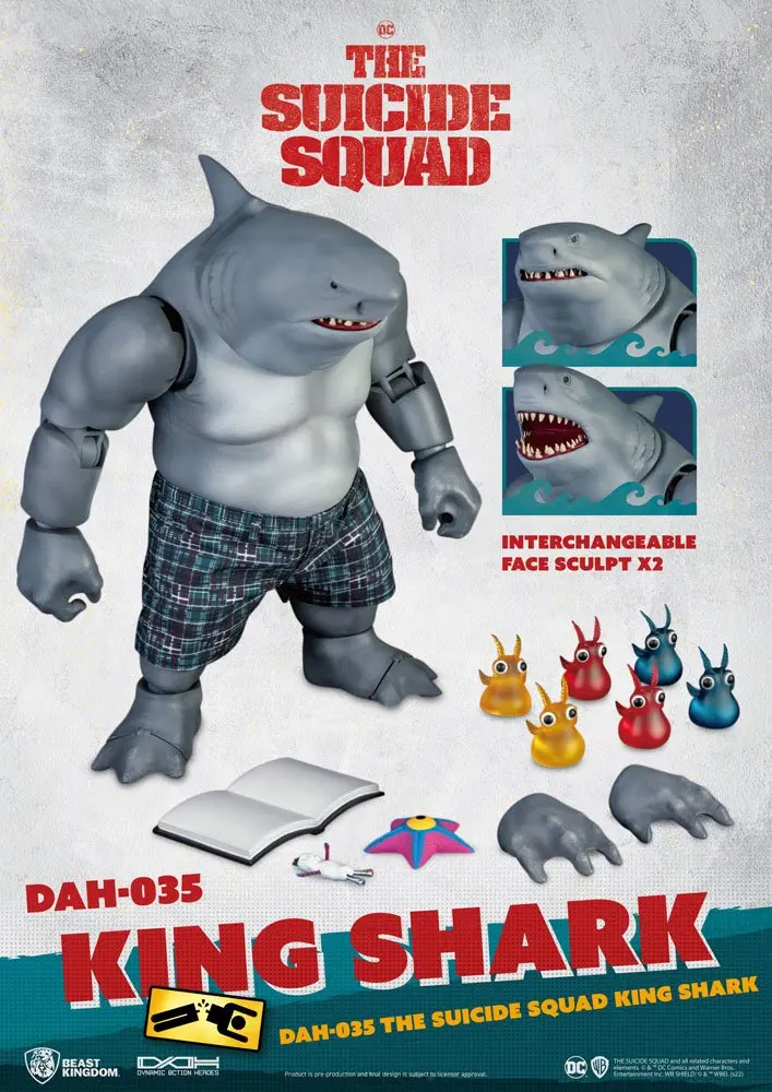 The Suicide Squad Dynamic 8ction Heroes Actionfigur 1/9 King Shark 21 cm Produktfoto