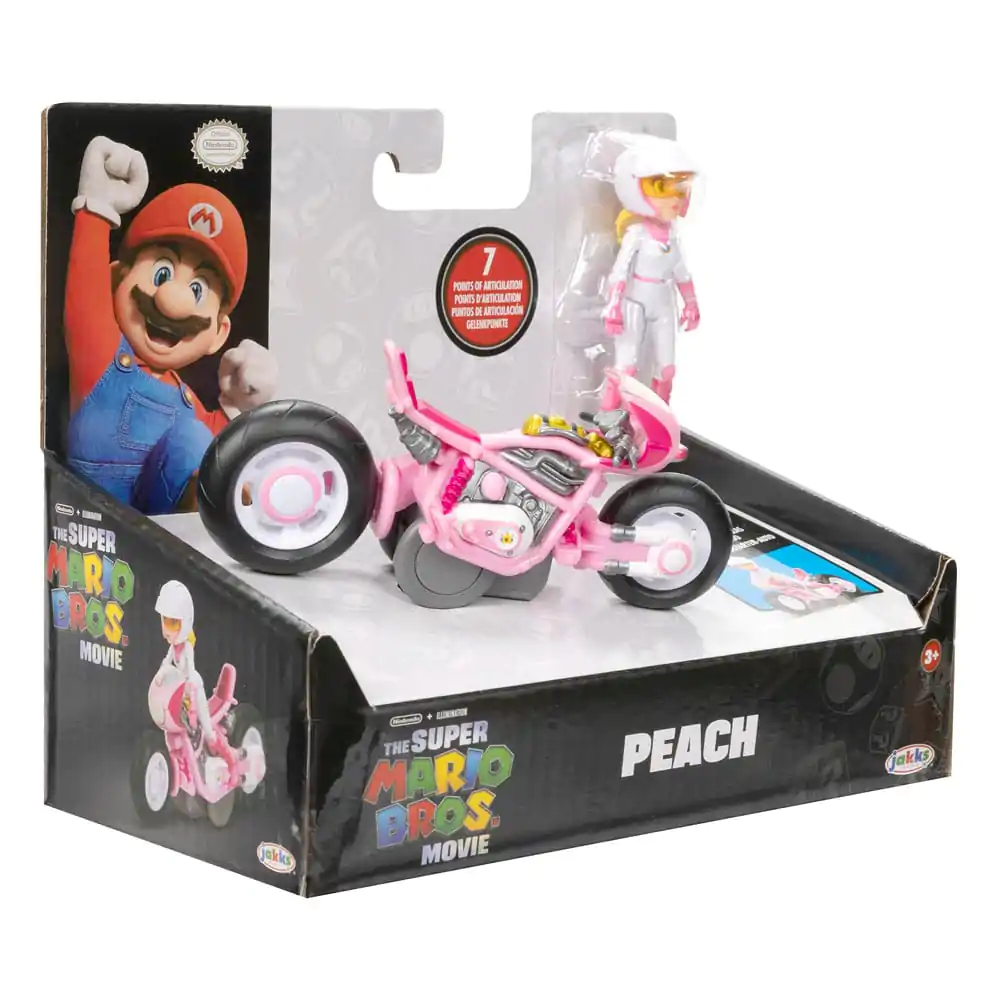 Der Super Mario Bros. Film Actionfigur Peach with Racer 13 cm Produktfoto