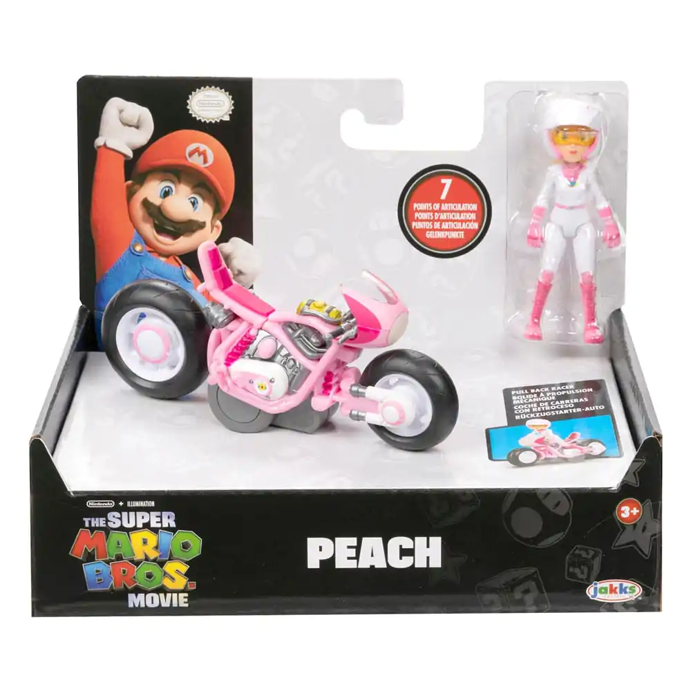 Der Super Mario Bros. Film Actionfigur Peach with Racer 13 cm Produktfoto
