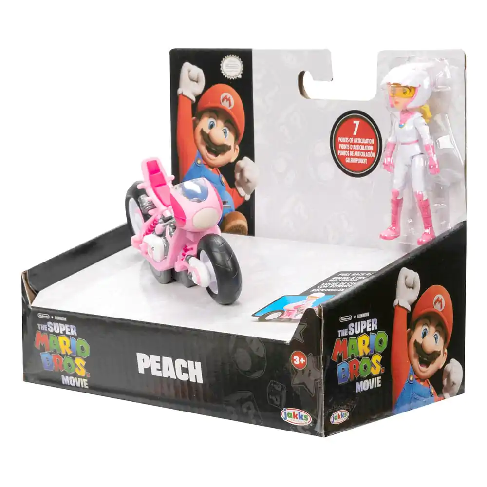 Der Super Mario Bros. Film Actionfigur Peach with Racer 13 cm Produktfoto