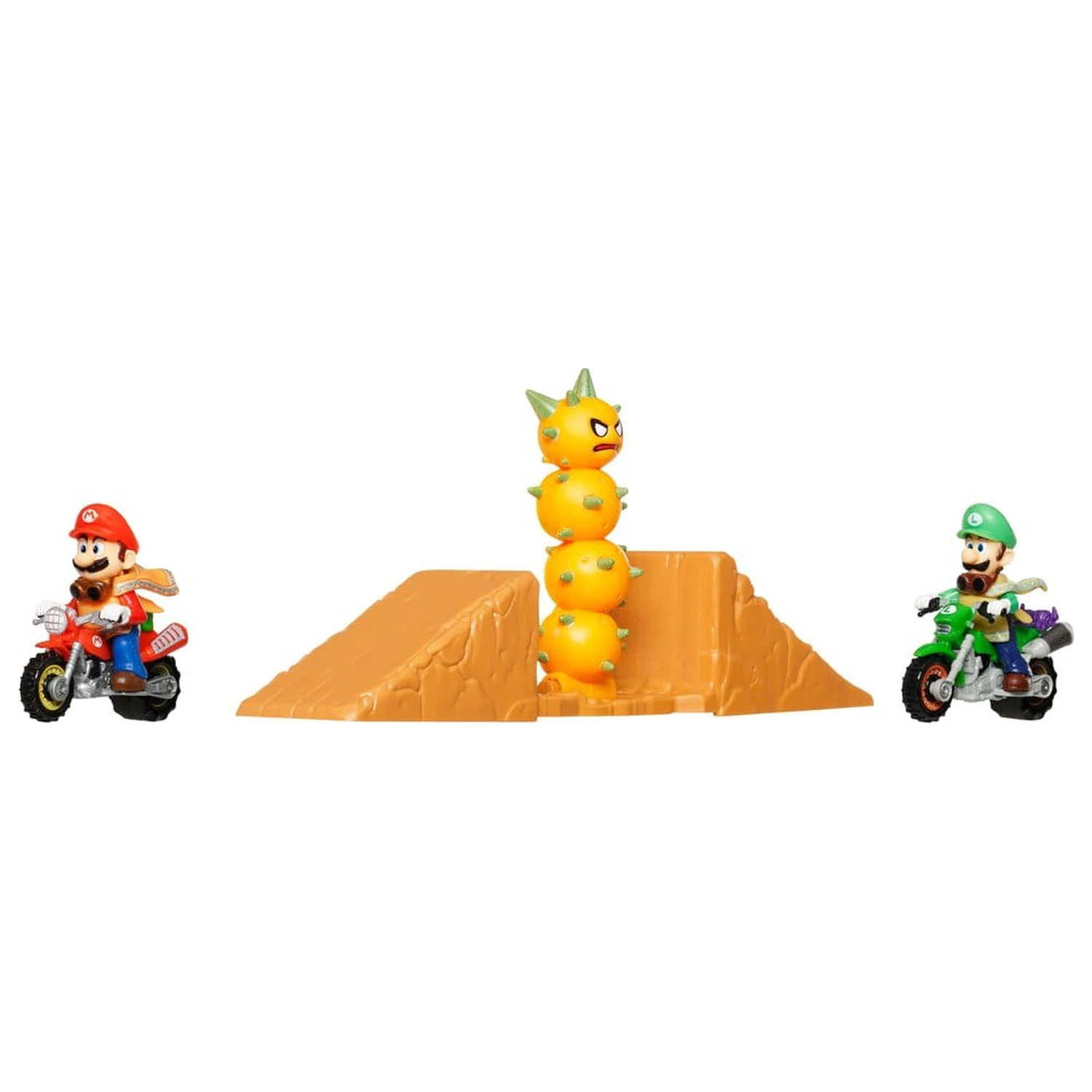 The Super Mario Galaxy Movie Hot Wheels Spielset Mario & Luigi Desert Jump Produktfoto