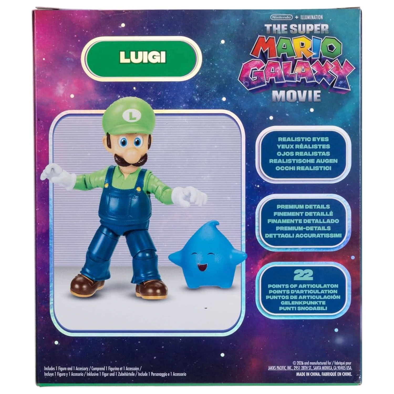 The Super Mario Galaxy Movie Action Figur Luigi 13 cm Produktfoto