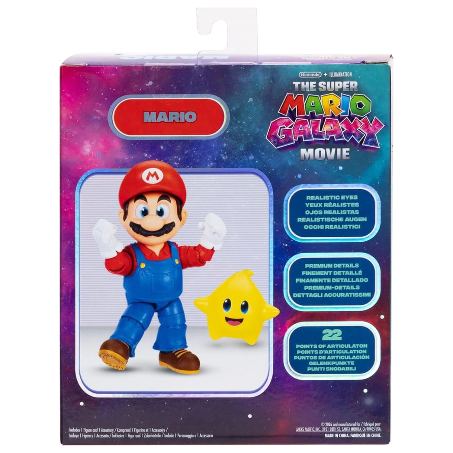 The Super Mario Galaxy Movie Actionfigur Mario 13 cm Produktfoto