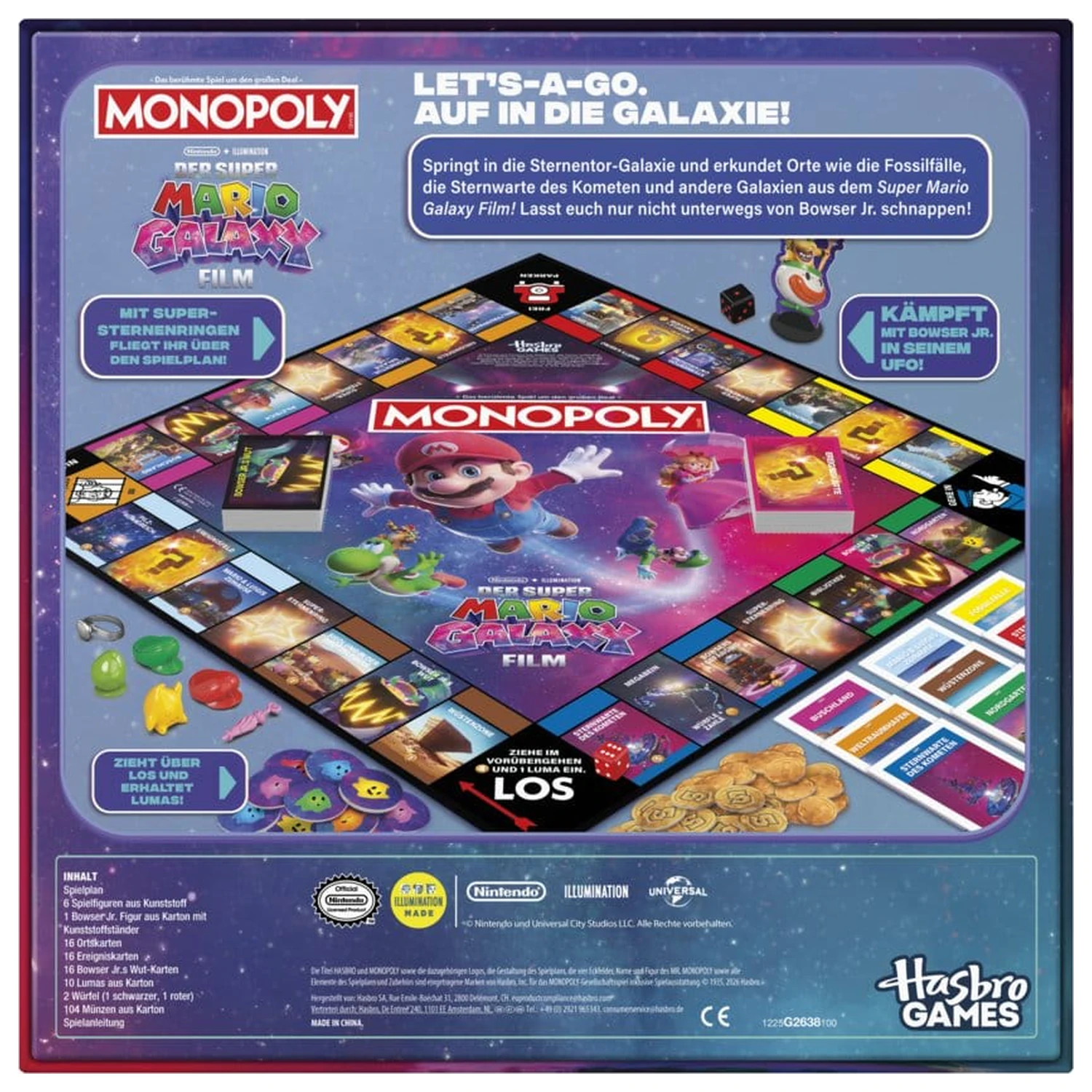 The Super Mario Galaxy Movie Monopoly Brettspiel *deutsche Version* Produktfoto