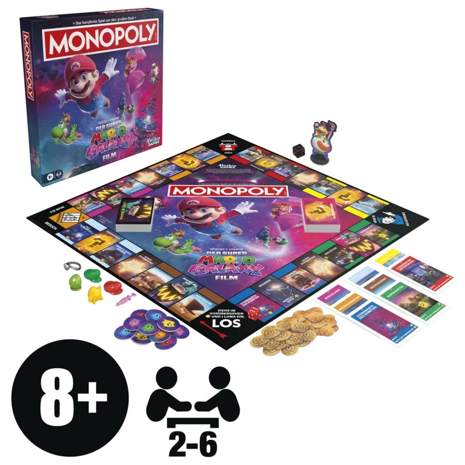 The Super Mario Galaxy Movie Monopoly Brettspiel *deutsche Version* Produktfoto