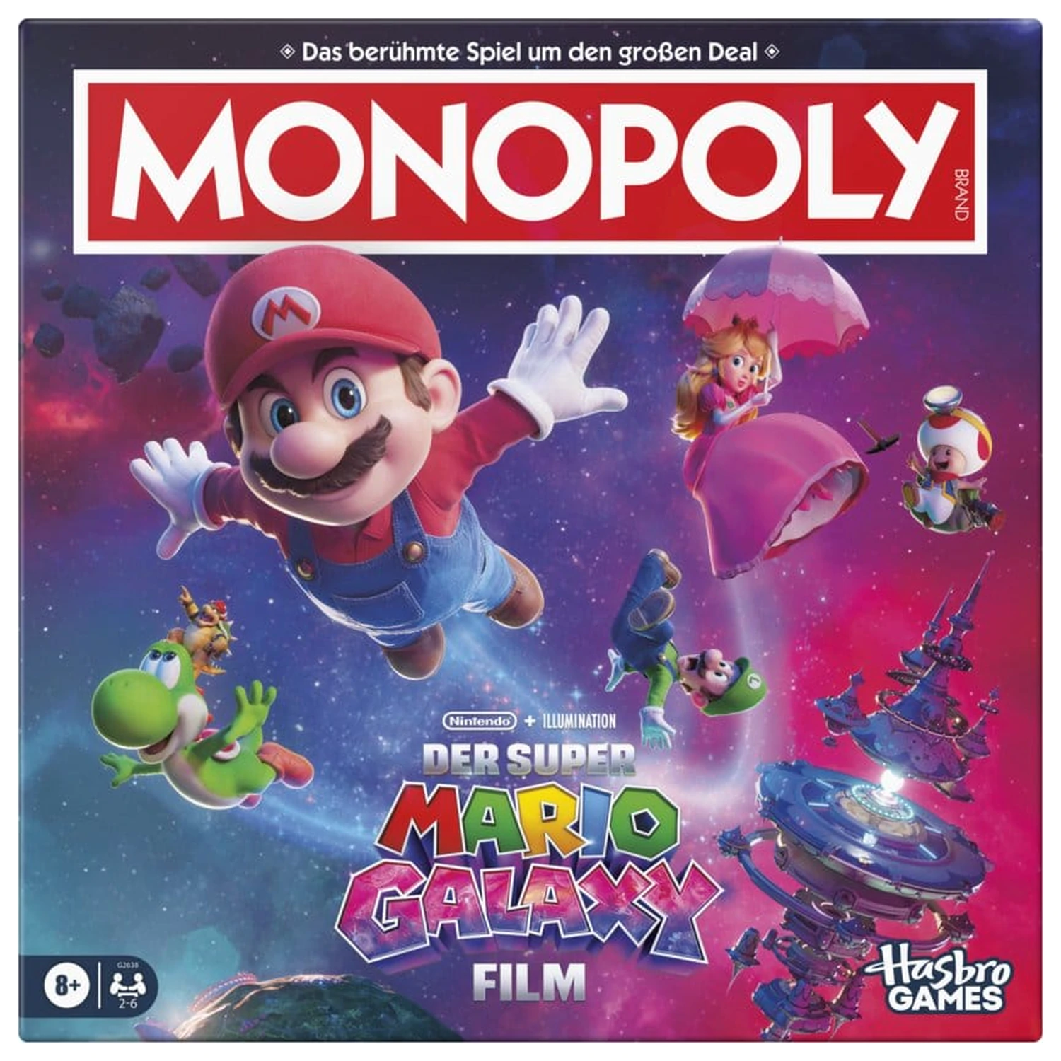 The Super Mario Galaxy Movie Monopoly Brettspiel *deutsche Version* Produktfoto