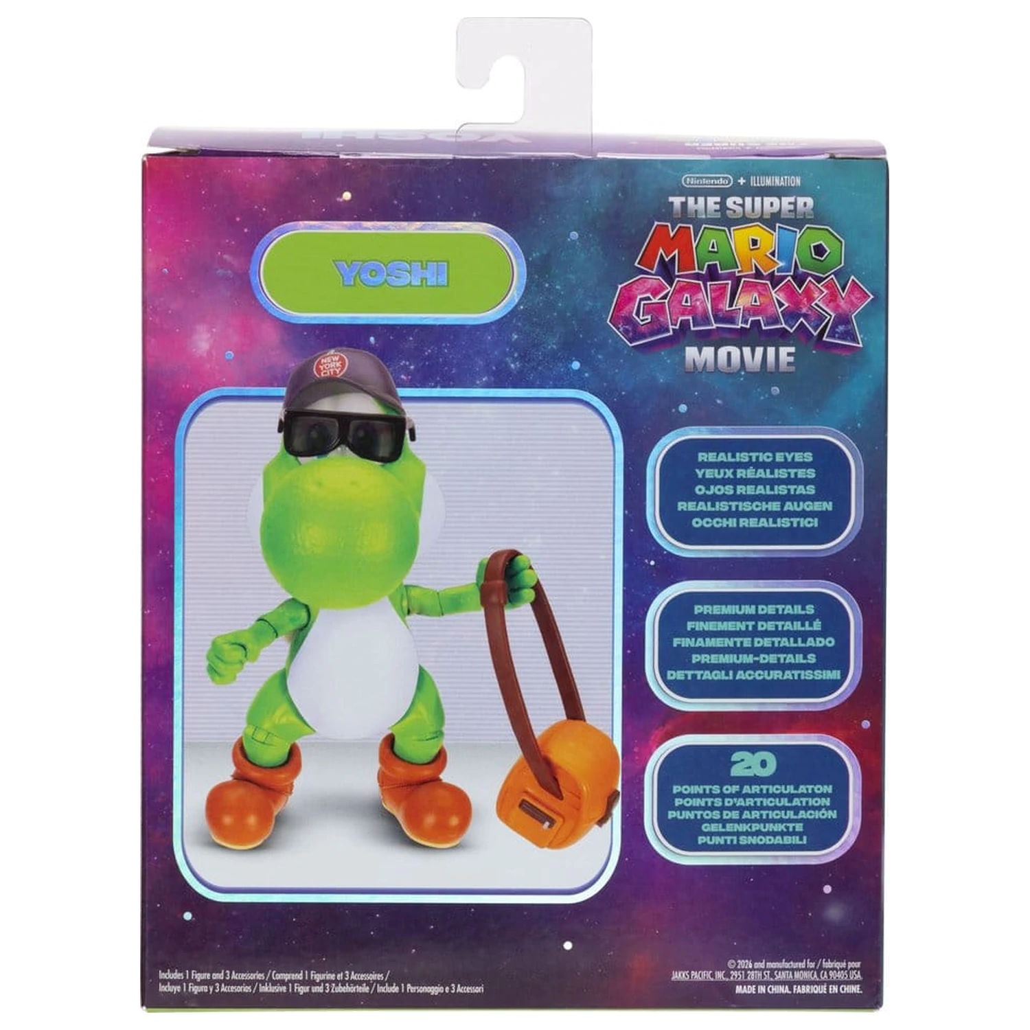 The Super Mario Galaxy Movie Actionfigur Yoshi 13 cm Produktfoto