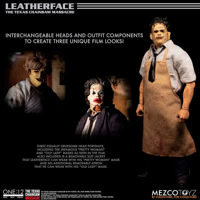Texas Chainsaw Massacre Actionfigur 1/12 Leatherface Deluxe Edition 17 cm termékfotó