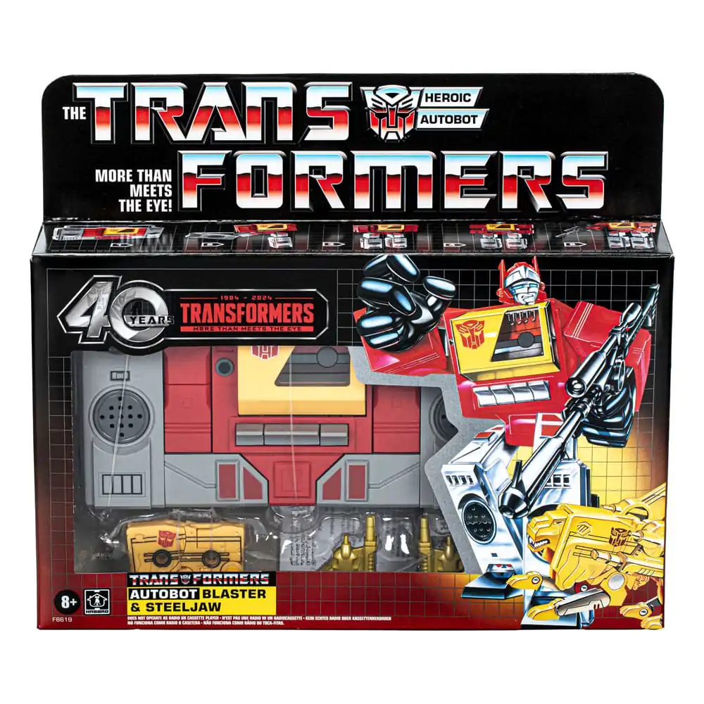 The Transformers Retro G1 Actionfigur Autobot Blaster &amp; Steeljaw 18 cm Produktfoto