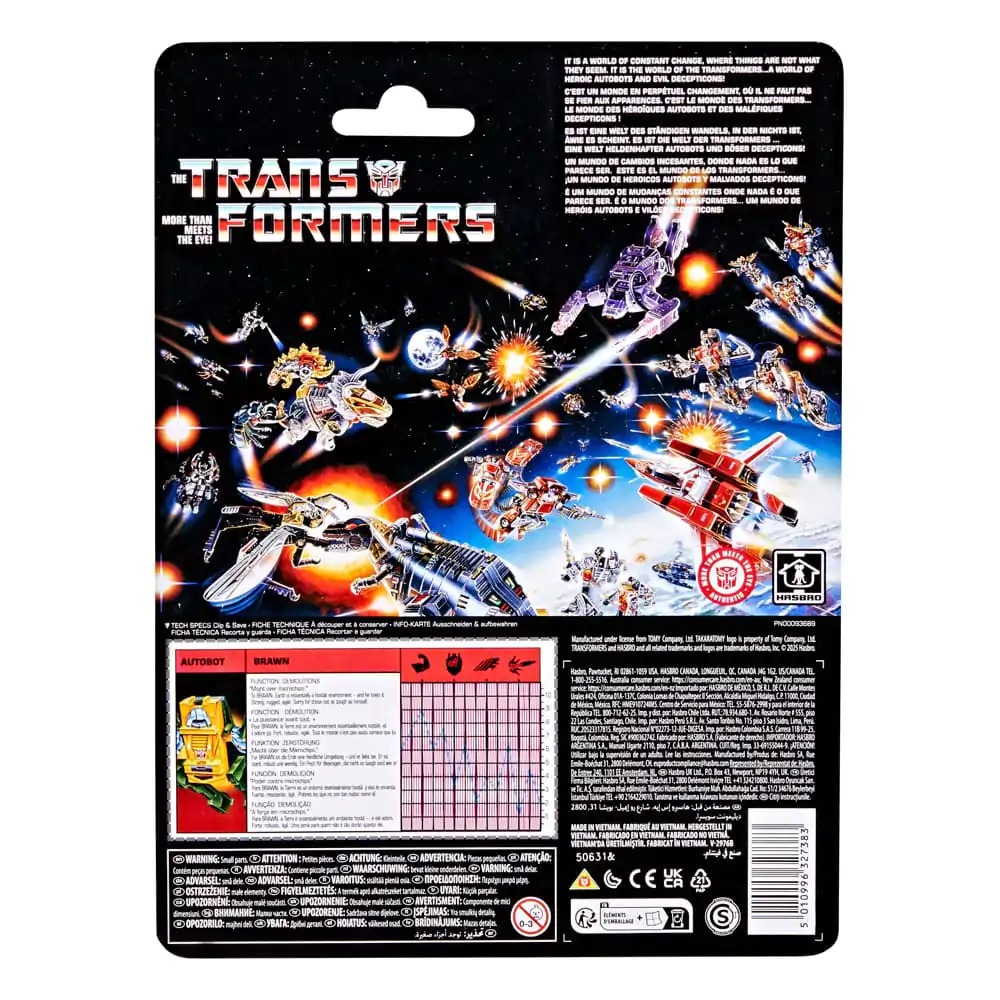 The Transformers Retro G1 Actionfigur Autobot Brawn 13 cm Produktfoto