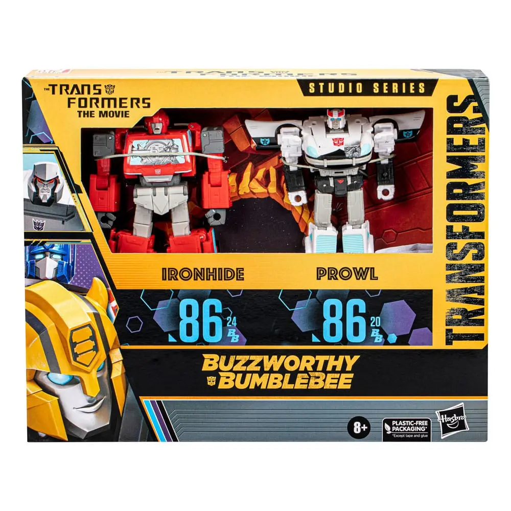 The Transformers: The Movie Buzzworthy Bumblebee Studio Series Actionfiguren 2er-Pack 86-24BB Ironhide (Voyager Class) & 86-20BB Prowl (Deluxe Class) Produktfoto