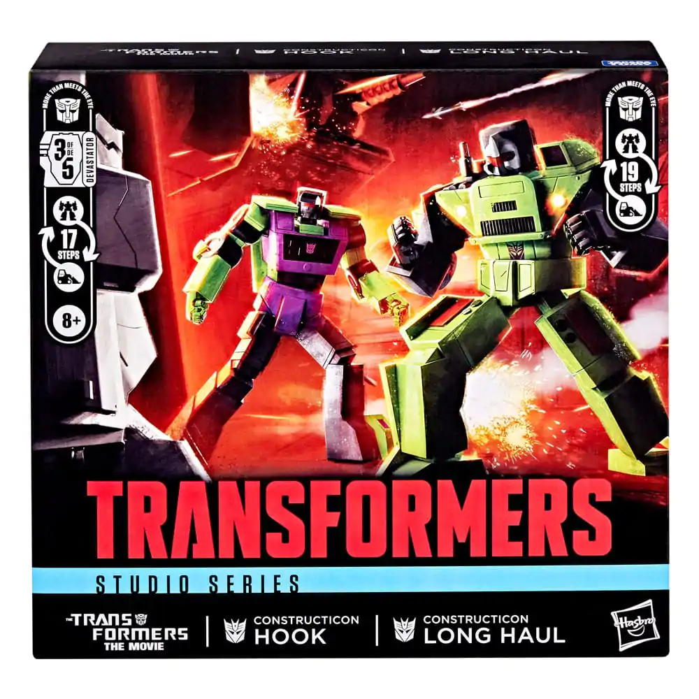 The Transformers: The Movie Action Figure 2er-Pack Constructicon Hook & Constructicon Long Haul 16 cm Produktfoto