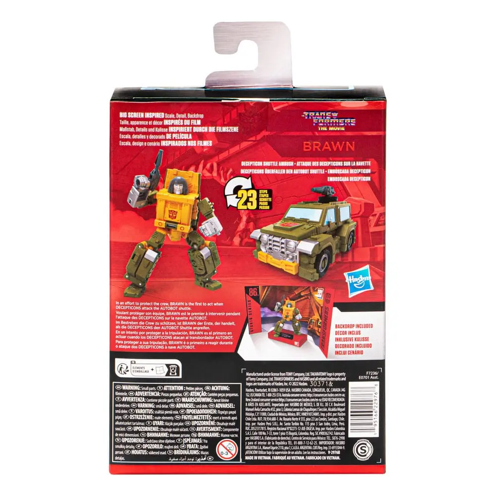 The Transformers: The Movie Generations Studio Series Deluxe Class Action Figur 86-22 Brawn 11 cm Produktfoto