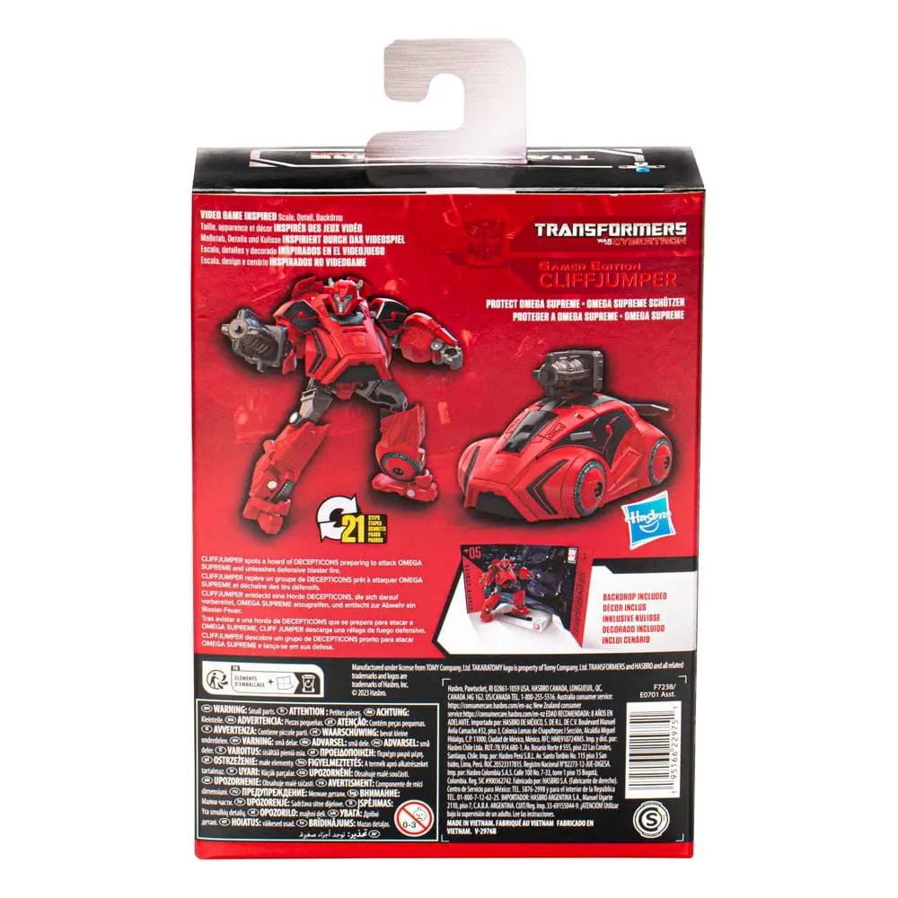The Transformers: The Movie Generations Studio Series Deluxe Class Action Figur Gamer Edition 05 Cliffjumper 11 cm Produktfoto