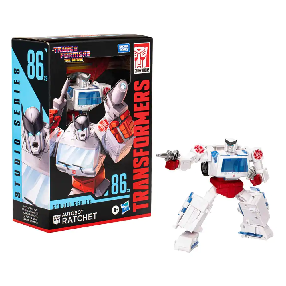 The Transformers: The Movie Generations Studio Series Voyager Class Actionfigur 86-23 Autobot Ratchet 16 cm Produktfoto