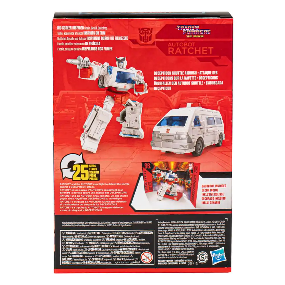 The Transformers: The Movie Generations Studio Series Voyager Class Actionfigur 86-23 Autobot Ratchet 16 cm Produktfoto