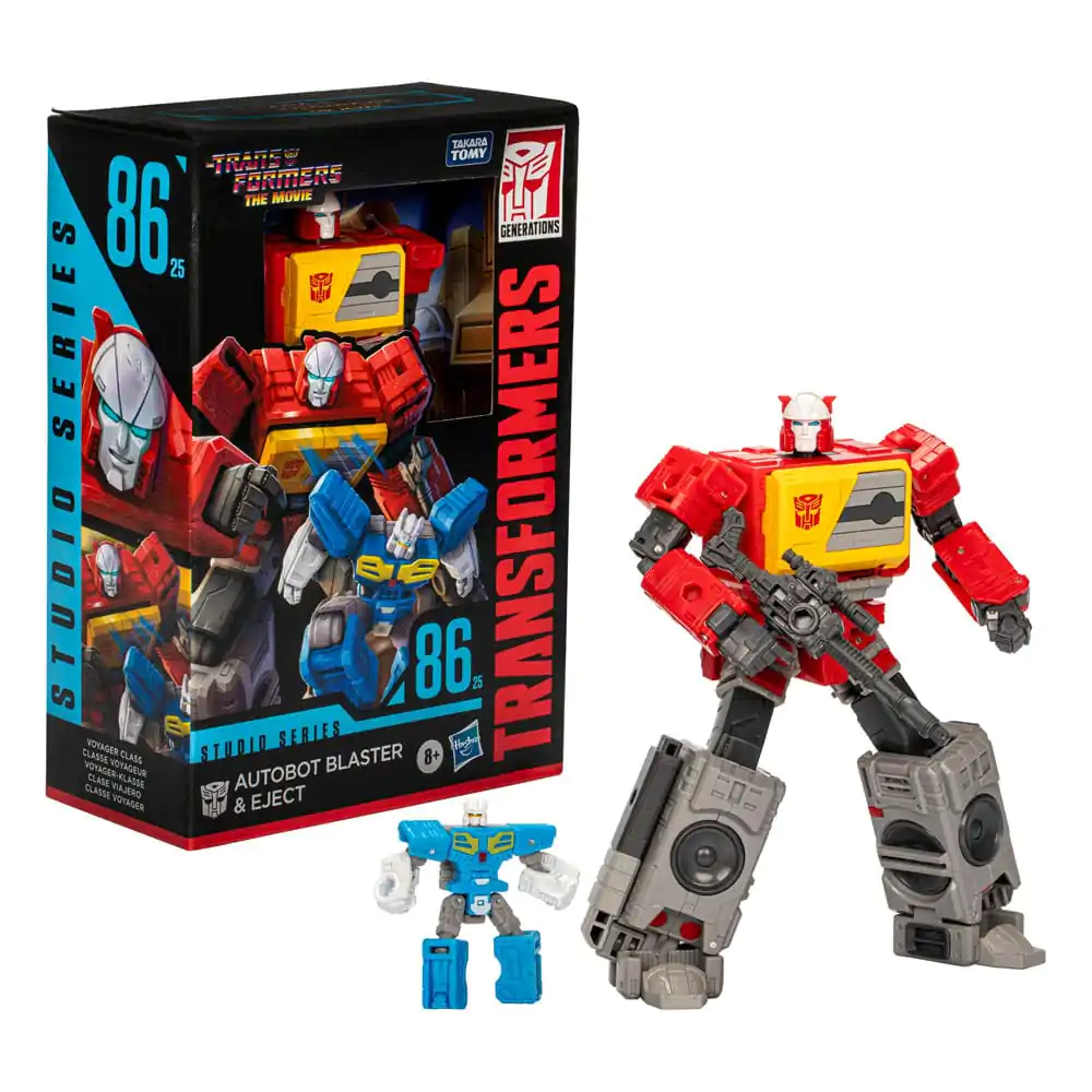 The Transformers: The Movie Generations Studio Series Voyager Class Actionfigur Autobot Blaster &amp; Eject 16 cm Produktfoto