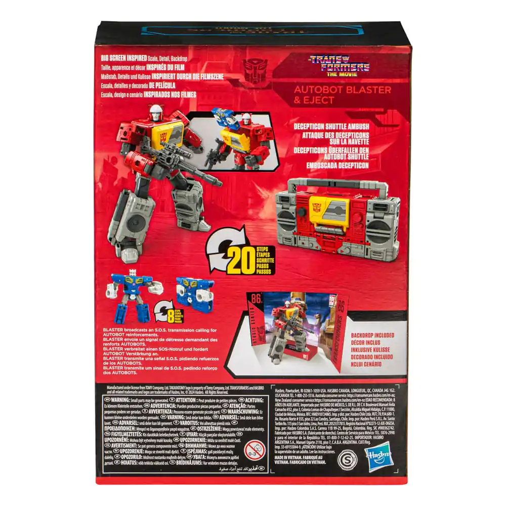 The Transformers: The Movie Generations Studio Series Voyager Class Actionfigur Autobot Blaster &amp; Eject 16 cm Produktfoto