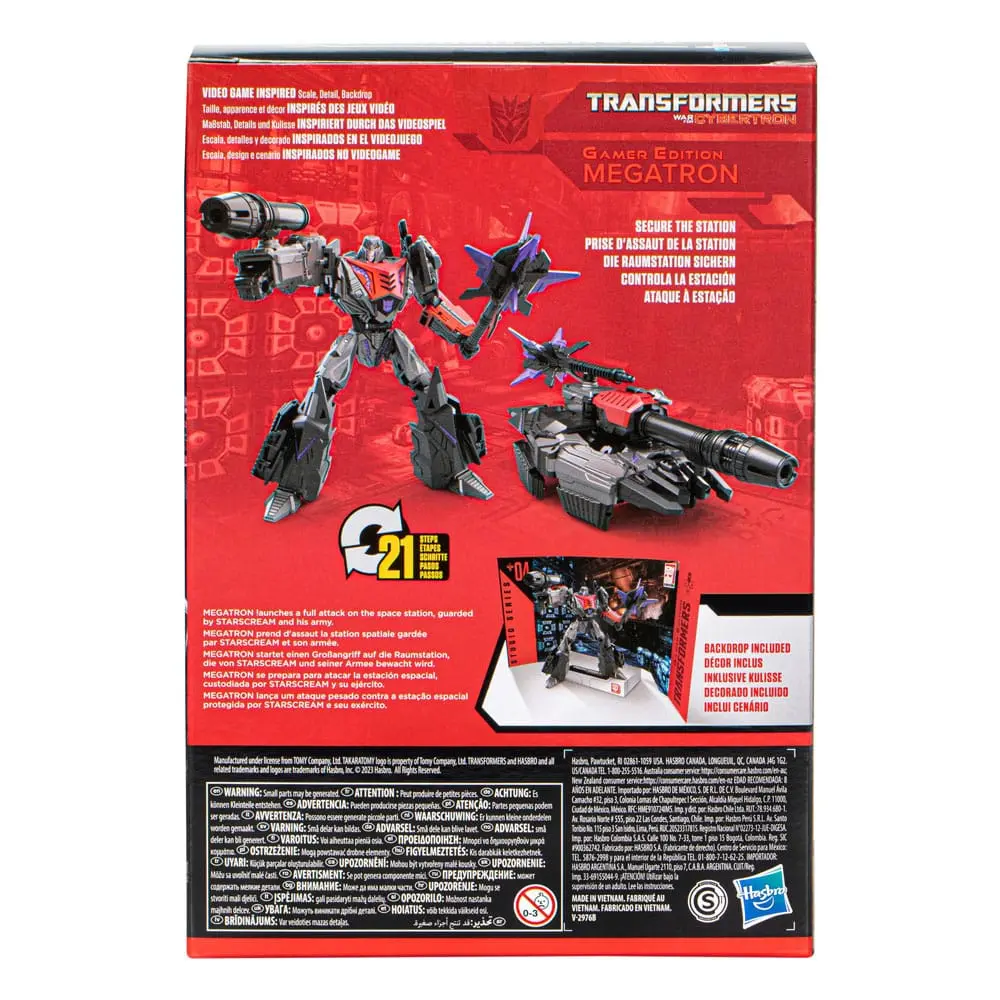 The Transformers: The Movie Generations Studio Series Voyager Class Action Figur Gamer Edition 04 Megatron 16 cm Produktfoto
