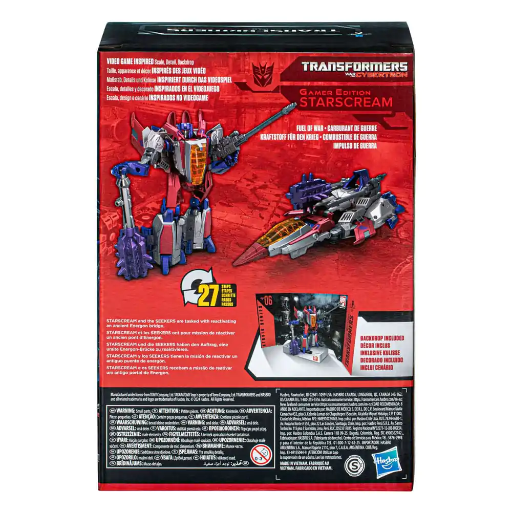 The Transformers: War for Cybertron Studio Series Voyager Class Actionfigur Gamer Edition 06 Starscream 16 cm termékfotó