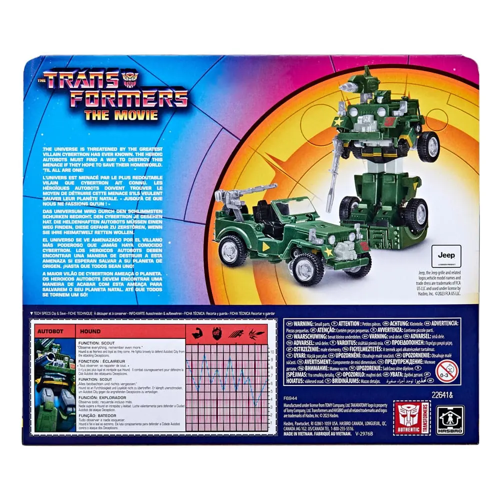 The Transformers: The Movie Retro Actionfigur Autobot Hound 14 cm Produktfoto