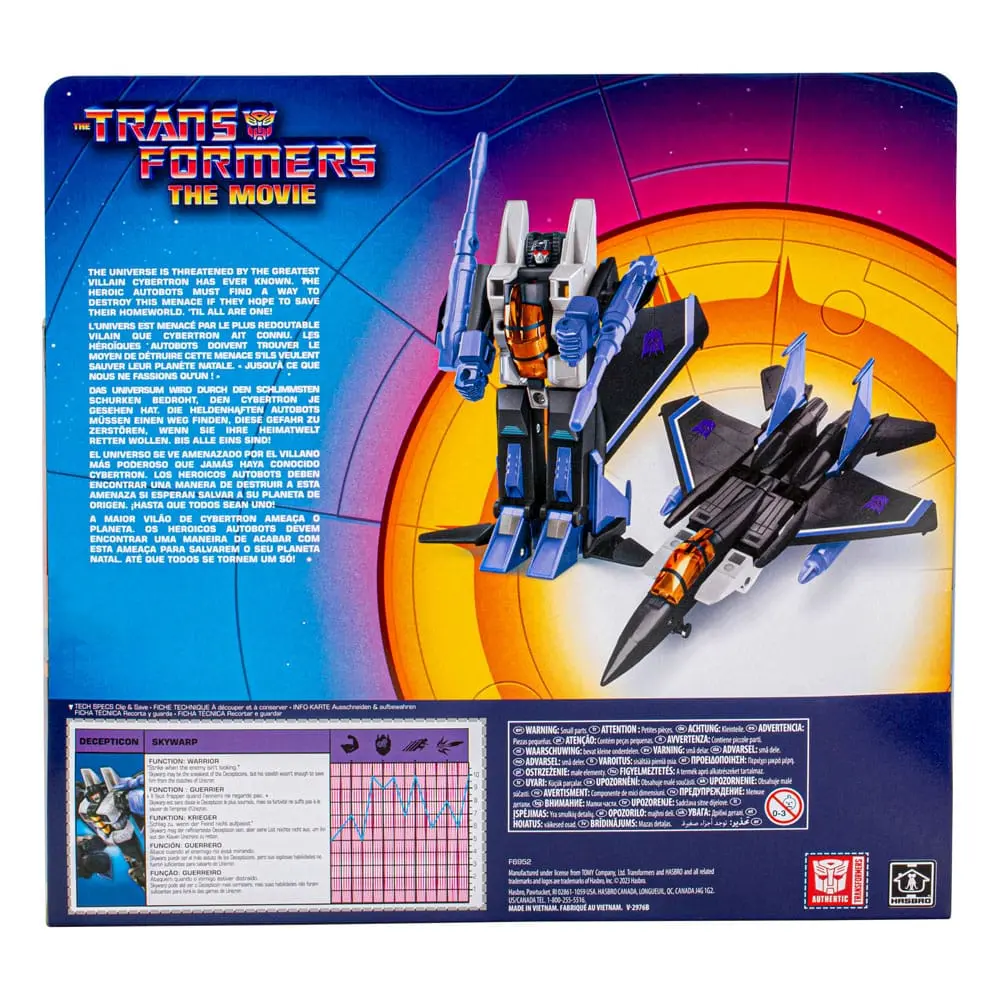 The Transformers: The Movie Retro Actionfigur Skywarp 14 cm Produktfoto