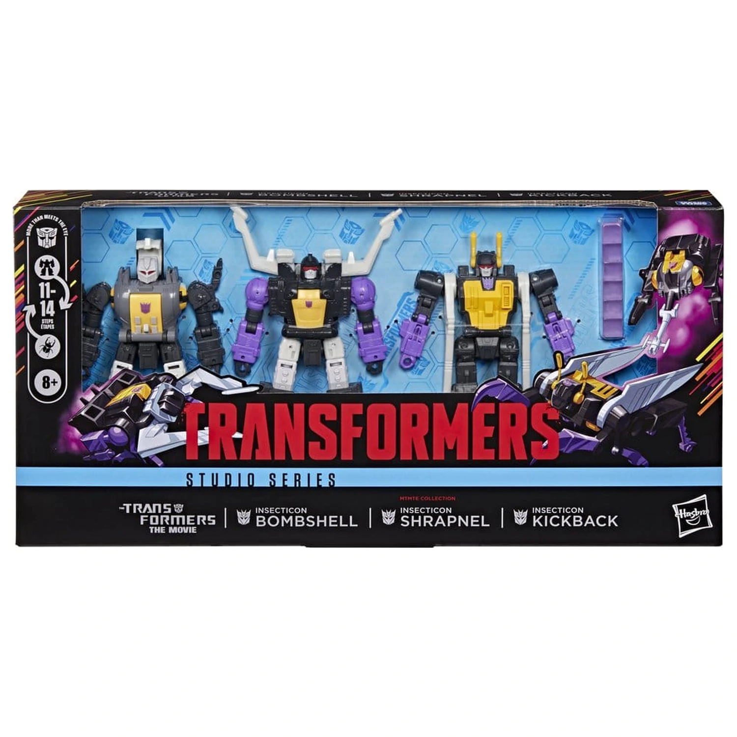 The Transformers: The Movie Studio Series Deluxe Class Actionfigur 3er-Pack Insecticon Bombshell, Shrapnel & Kickback 14 cm Produktfoto
