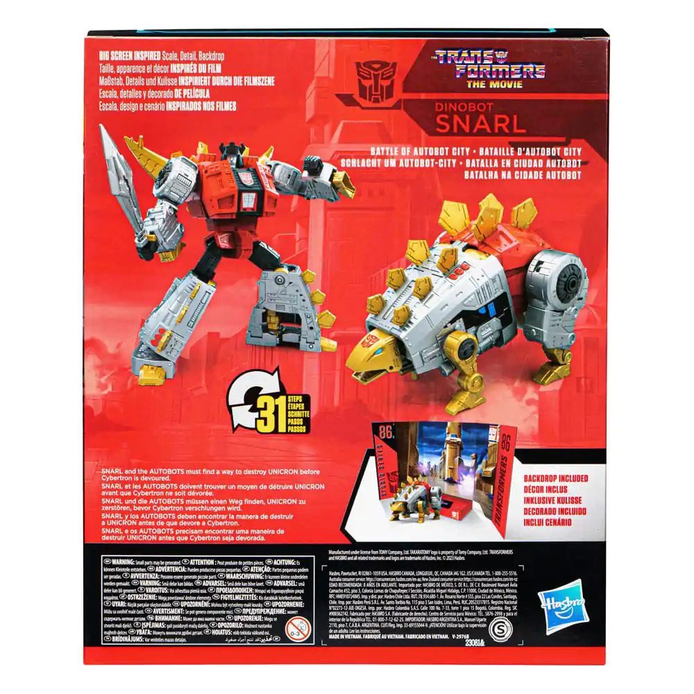 The Transformers: The Movie Studio Series Leader Class Actionfigur Dinobot Snarl 22 cm Produktfoto