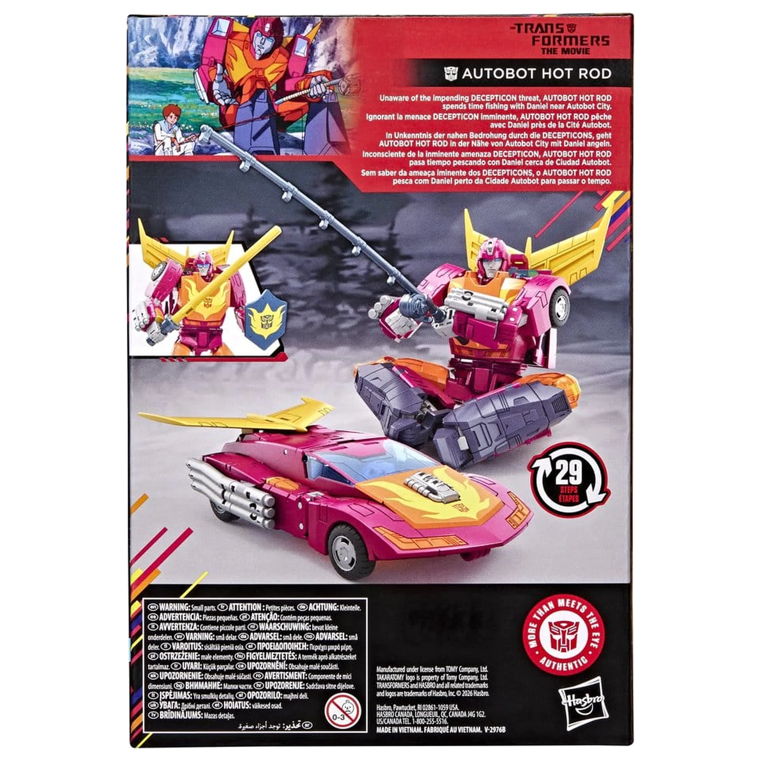 The Transformers: The Movie Studio Series Voyager Class Action Figur MTMTE Collection: Autobot Hot Rod 14 cm Produktfoto