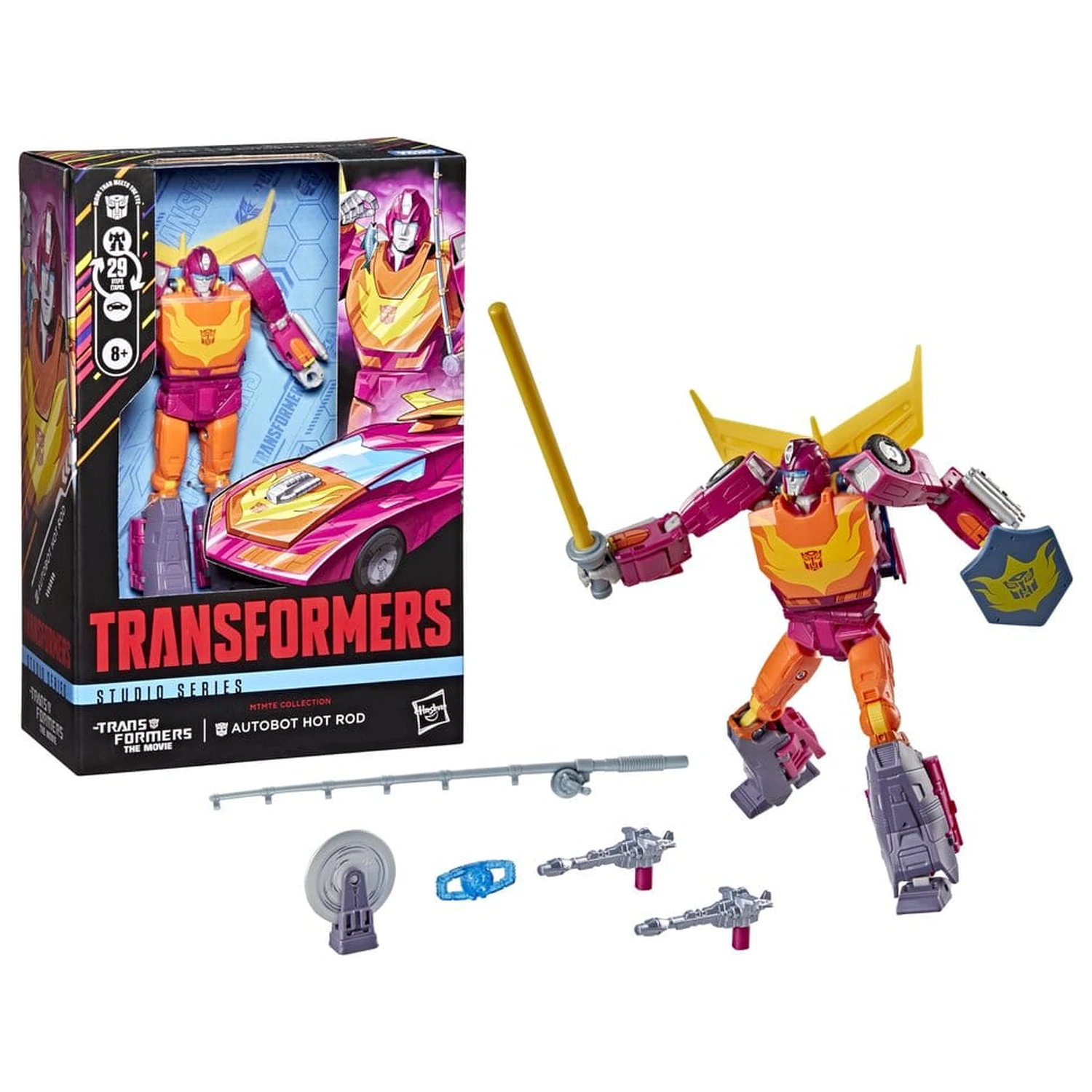 The Transformers: The Movie Studio Series Voyager Class Action Figur MTMTE Collection: Autobot Hot Rod 14 cm Produktfoto
