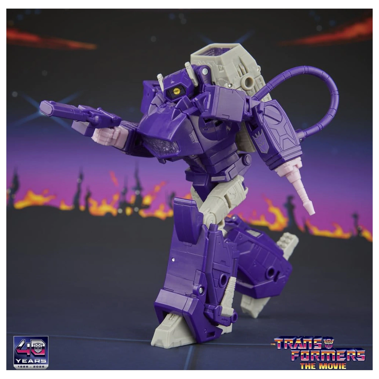 The Transformers: The Movie Studio Series Voyager Class Actionfigur Shockwave 17 cm Produktfoto