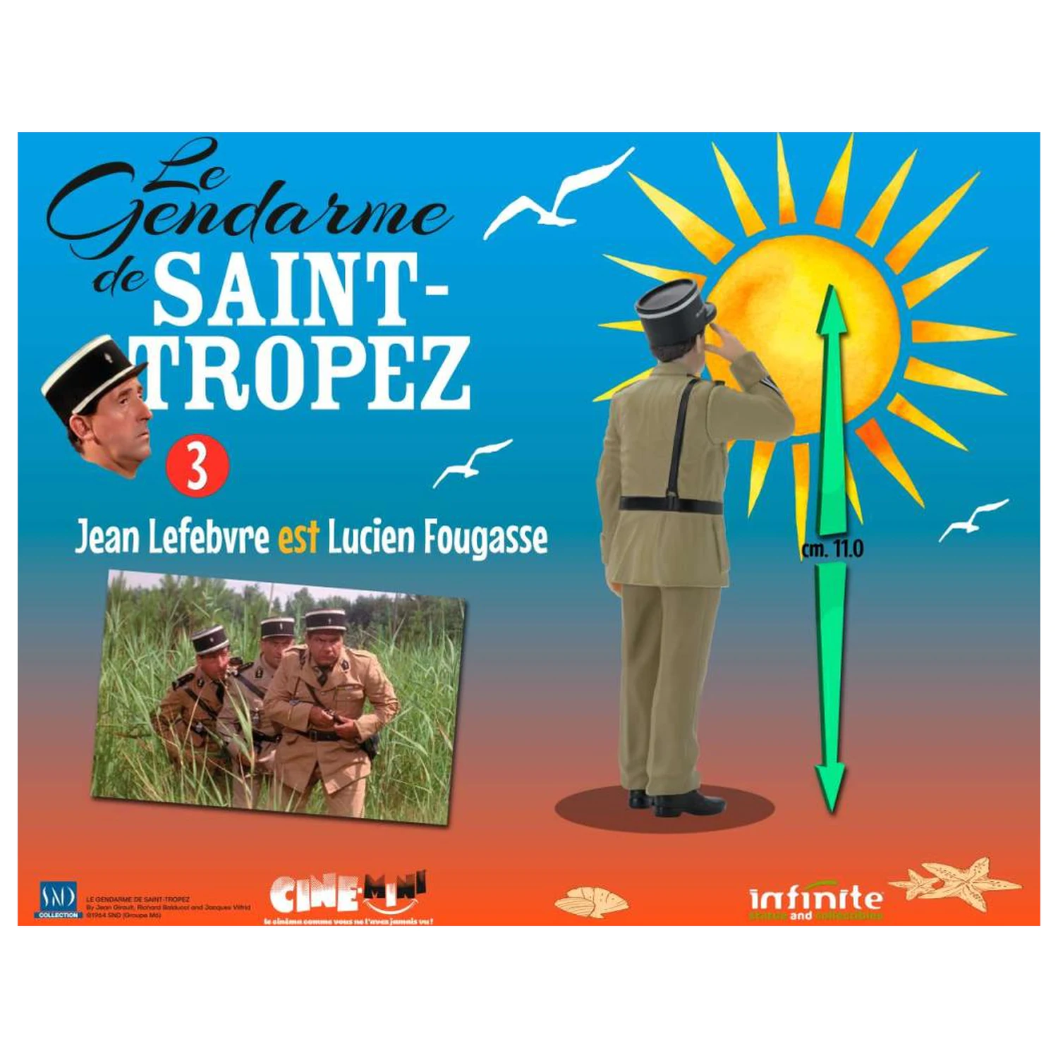 The Troops of St. Tropez Lucien Fougasse Figur 10cm Produktfoto